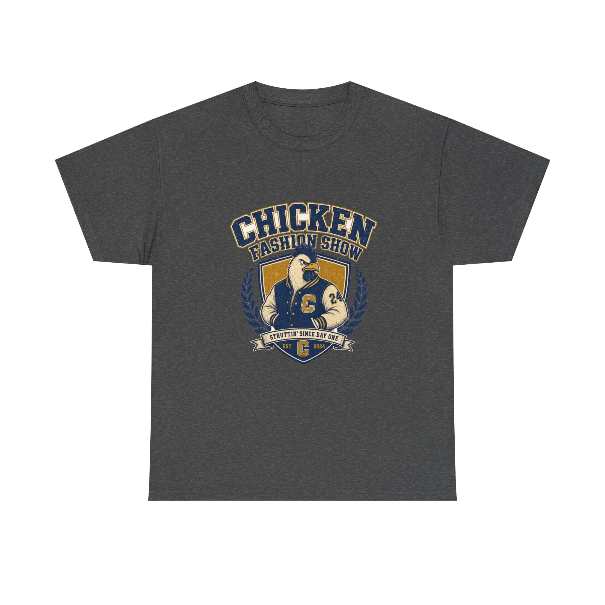 Chicken Fashion Show Varsity Tee