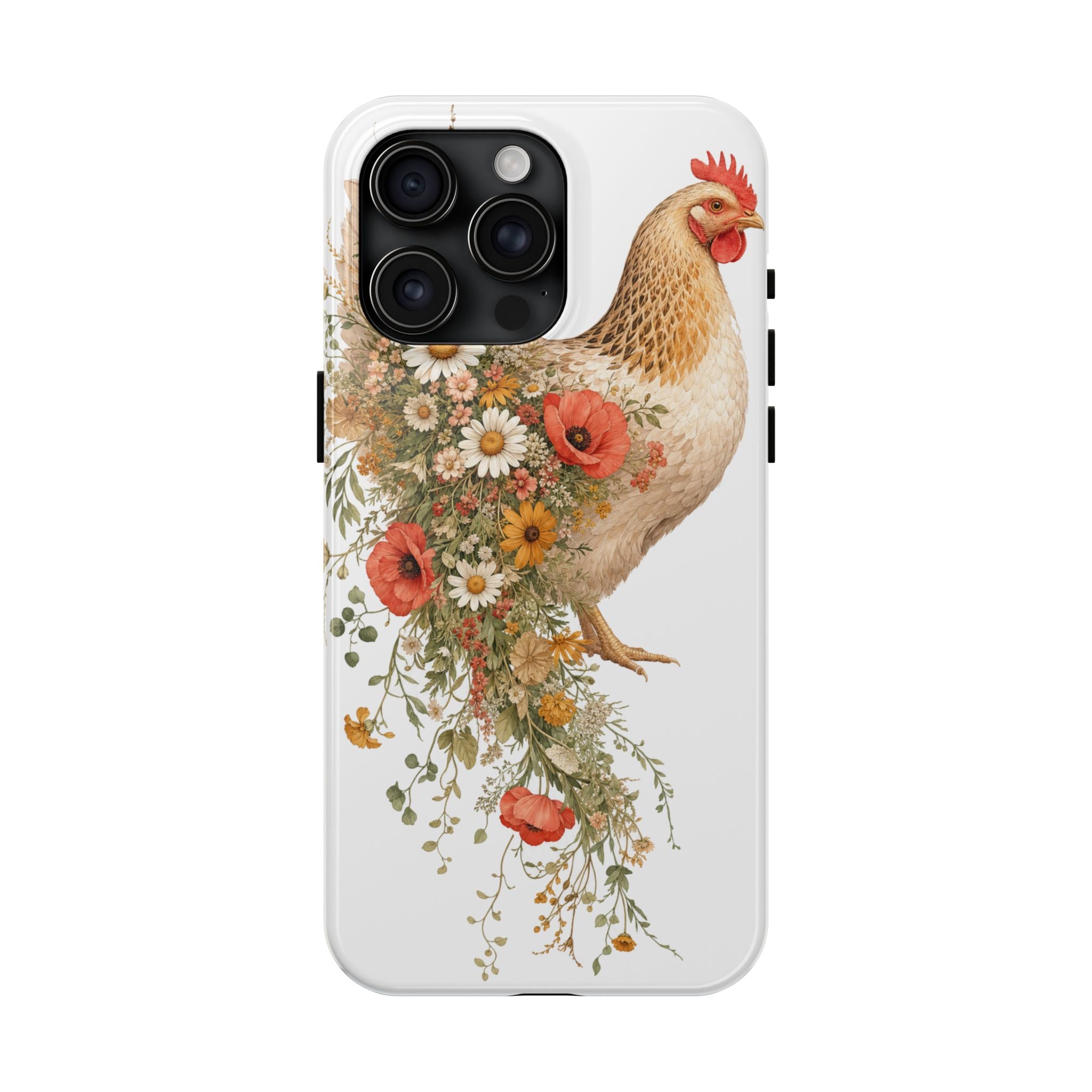 Wildflower Hen Tough Phone Case