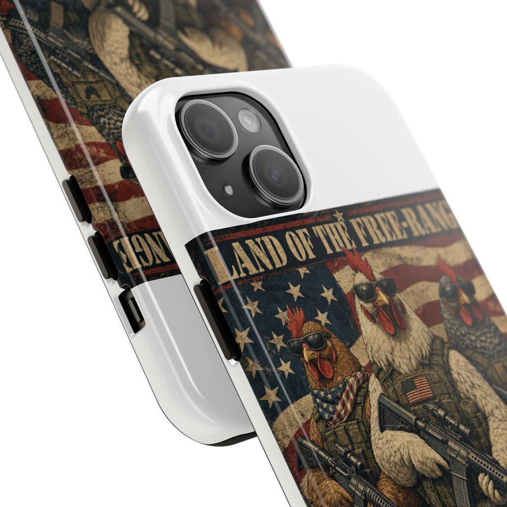 Land of the Free-Range Tough Phone Case