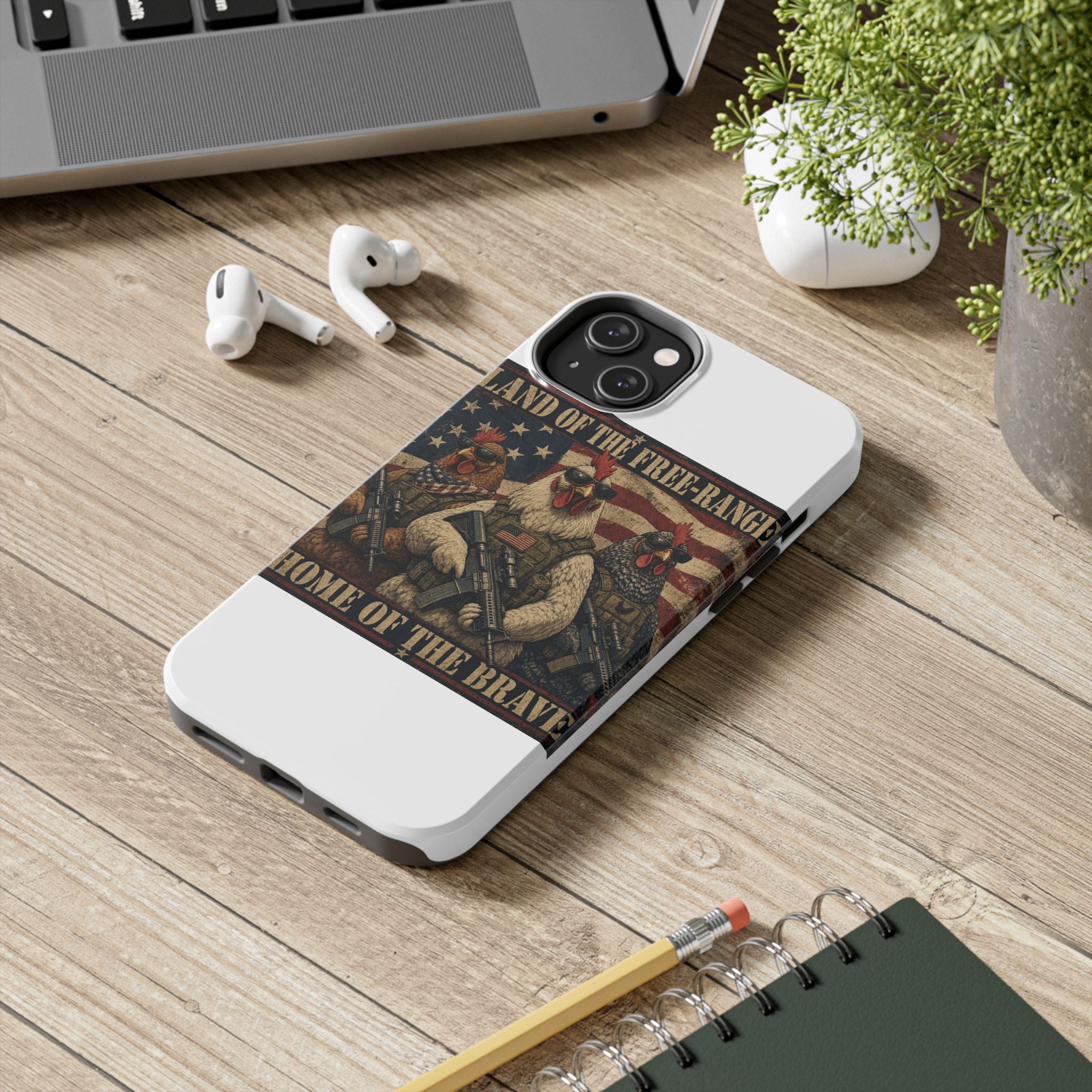 Land of the Free-Range Tough Phone Case