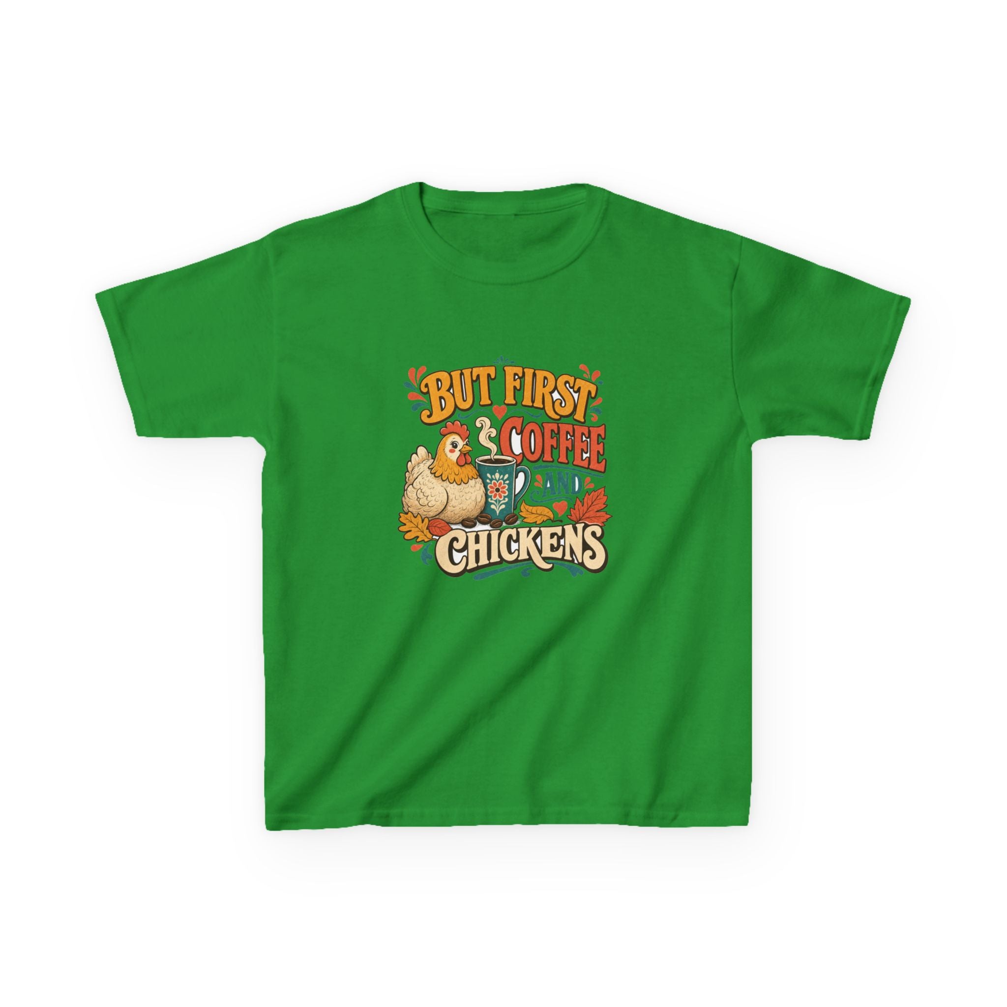 But First Coffee & Chickens Kids Tee