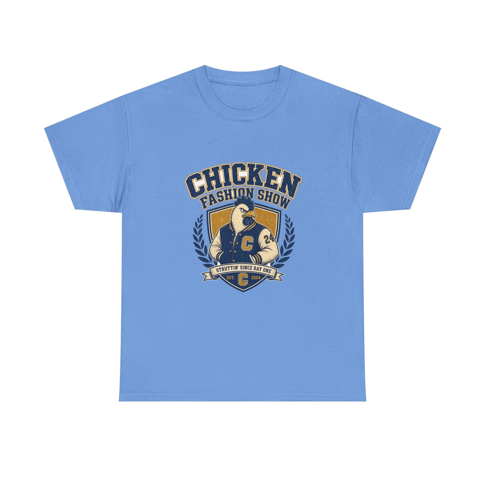 Chicken Fashion Show Varsity Tee