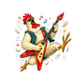 Cluck & Roll Sticker