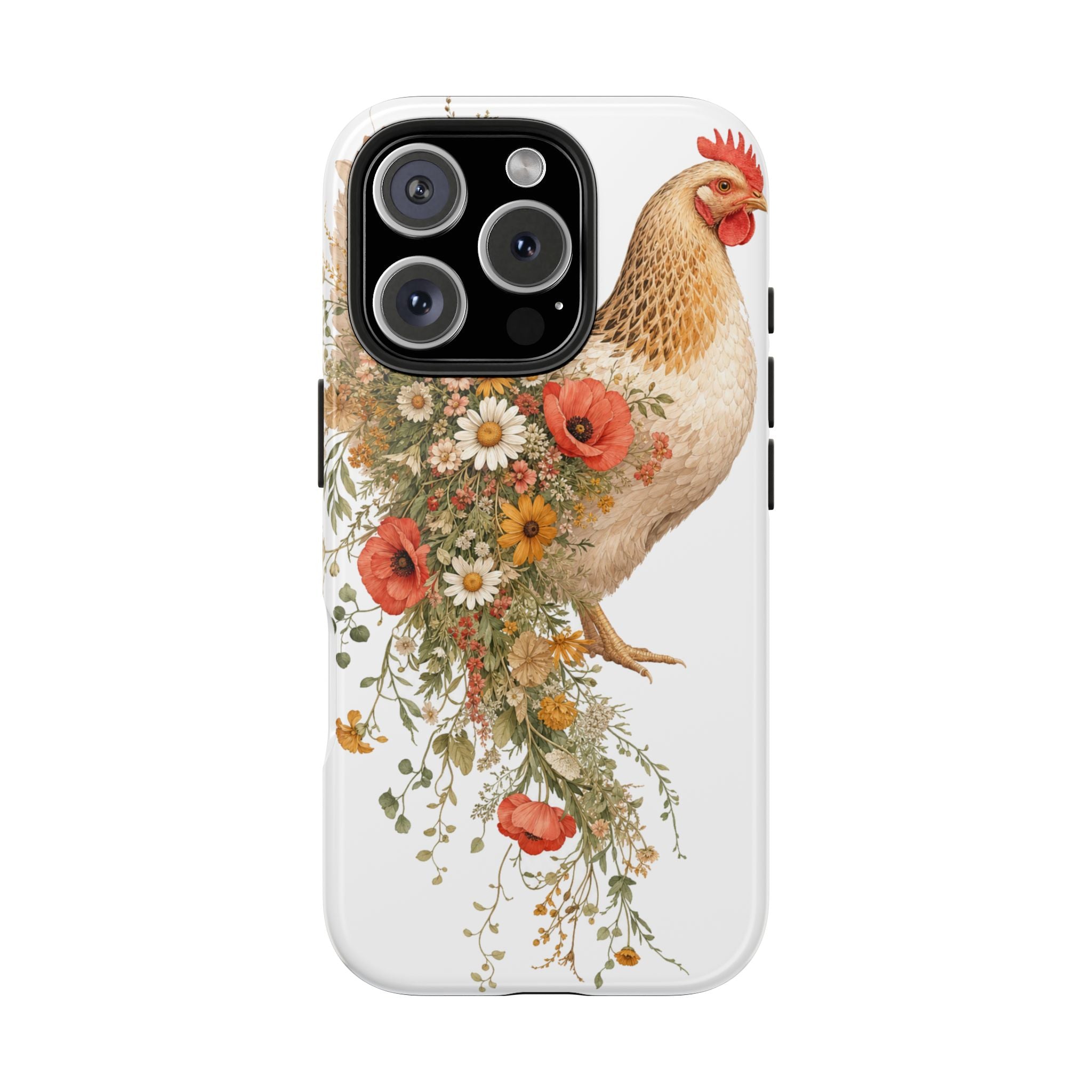 Wildflower Hen Tough Phone Case
