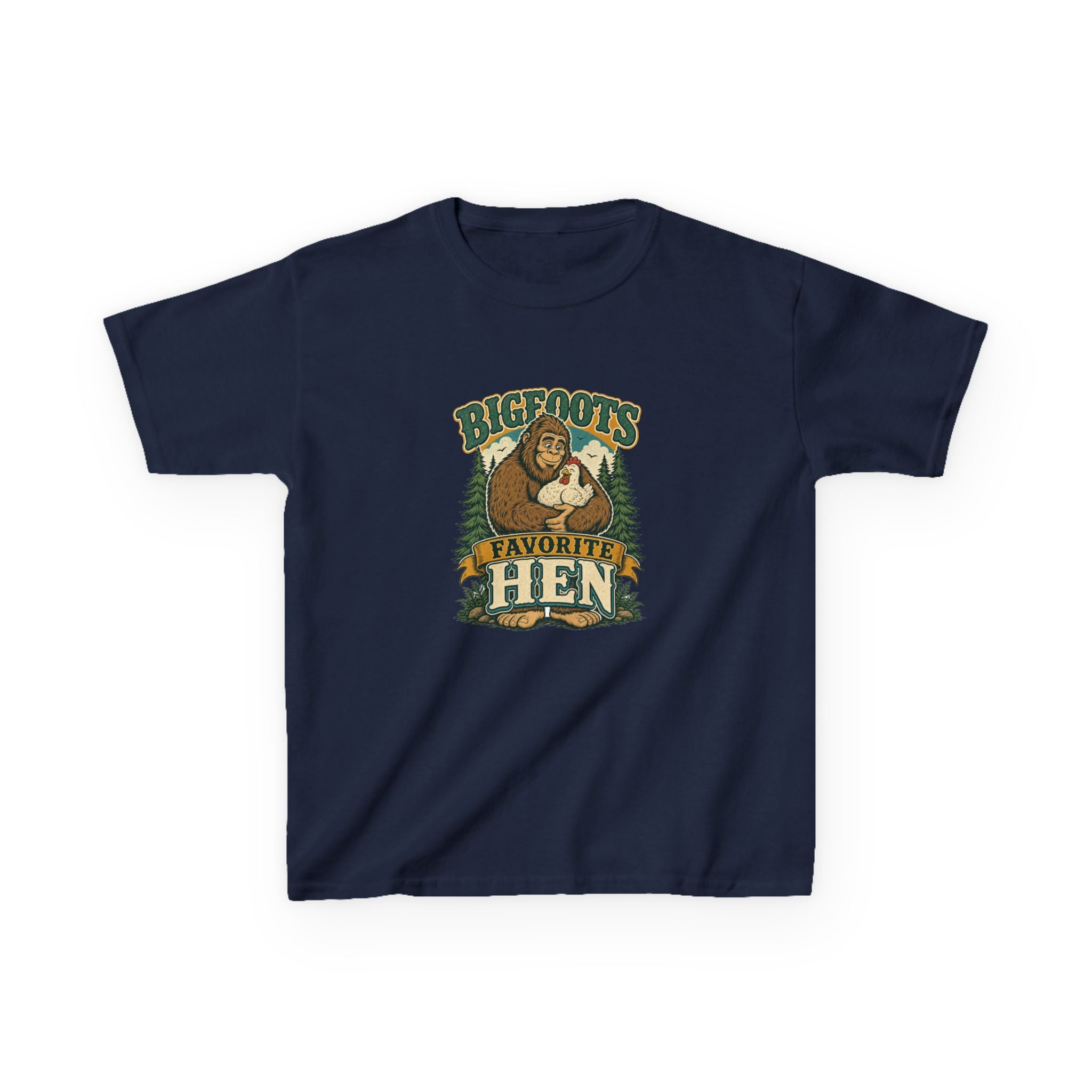 Bigfoot's Favorite Hen Kids Tee