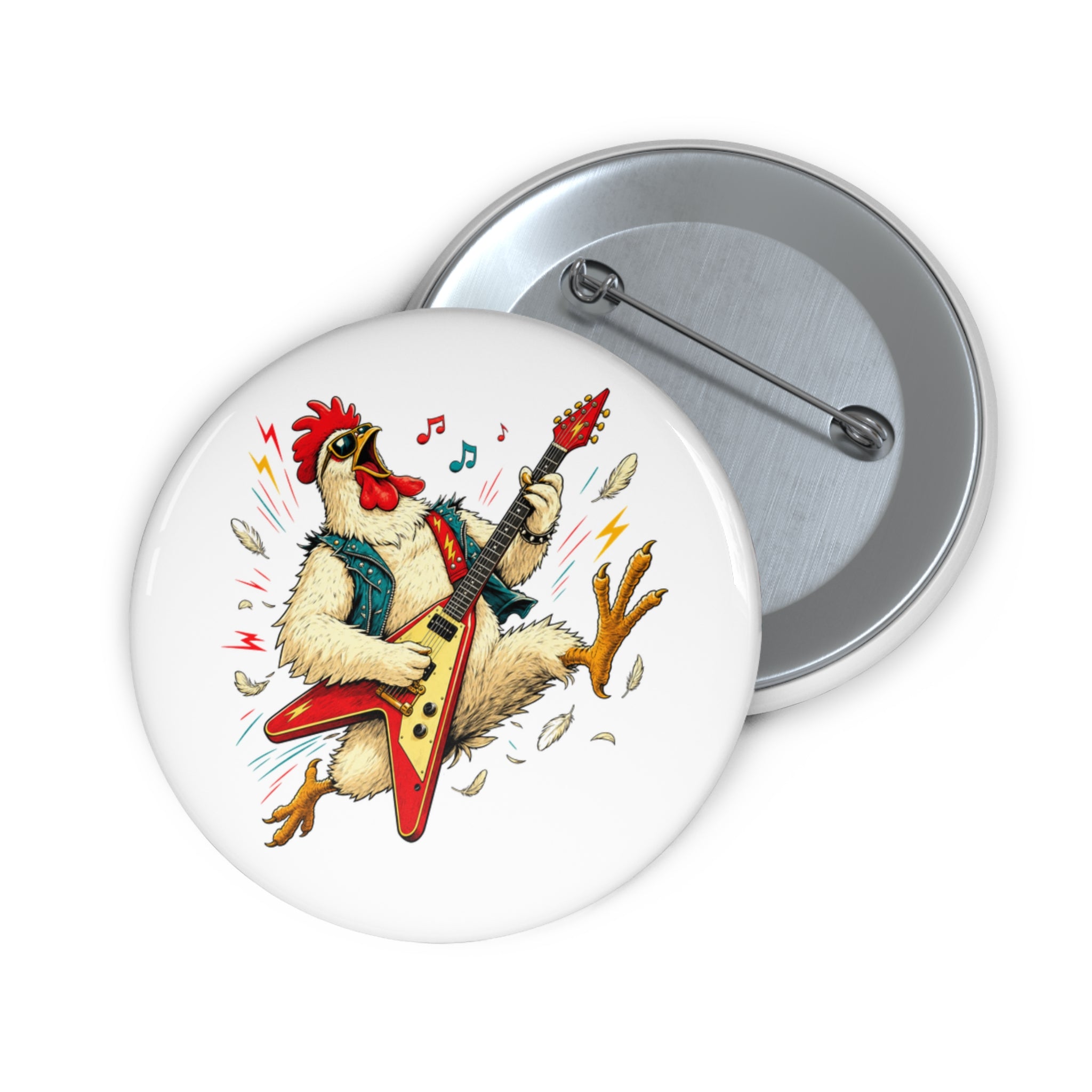 Cluck & Roll Pin Button