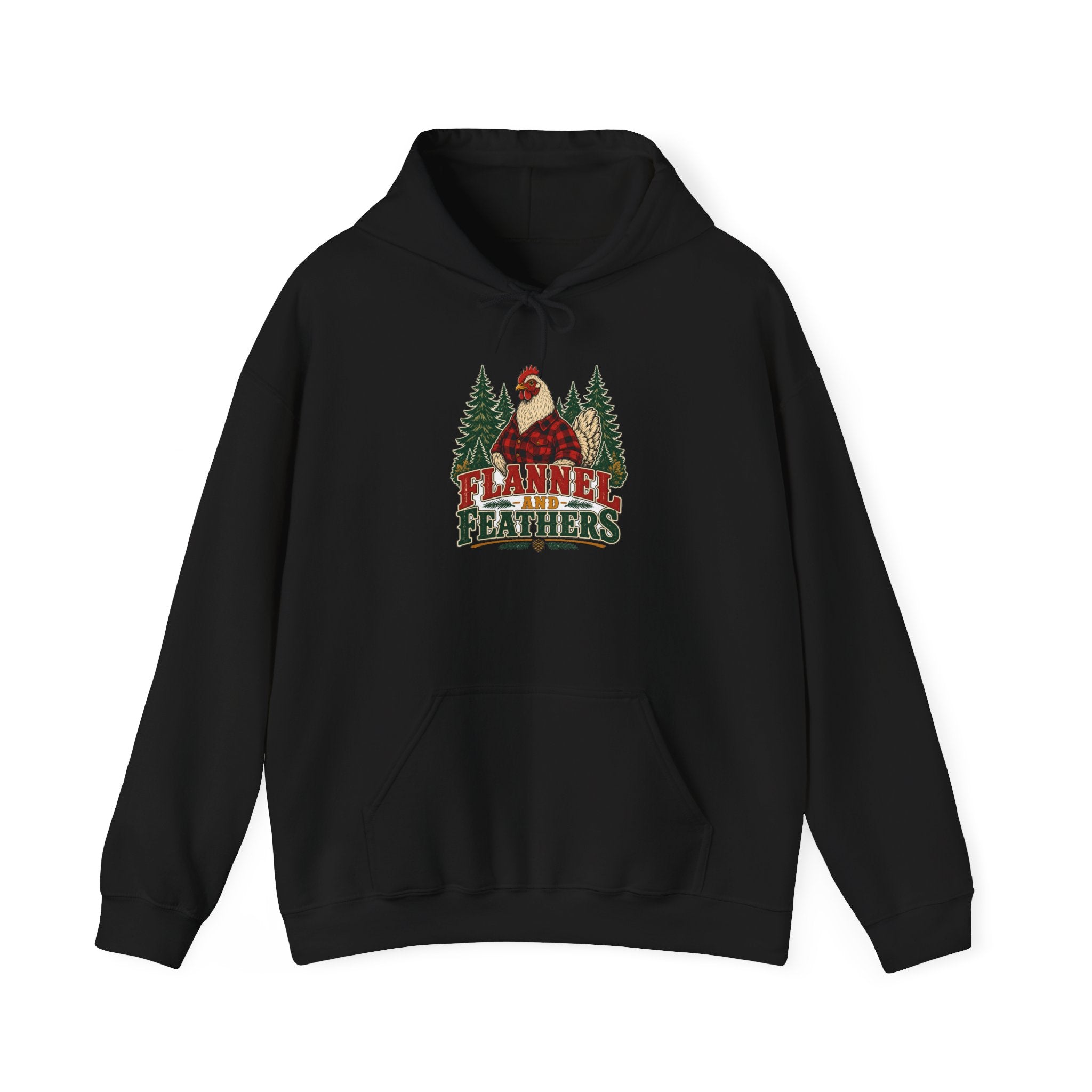 Flannel & Feathers Hoodie