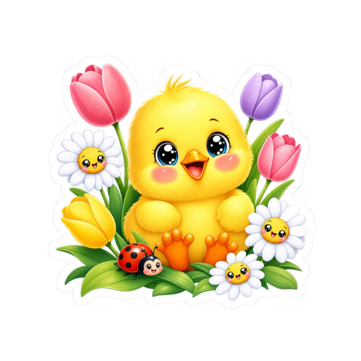 Spring Chick Sticker