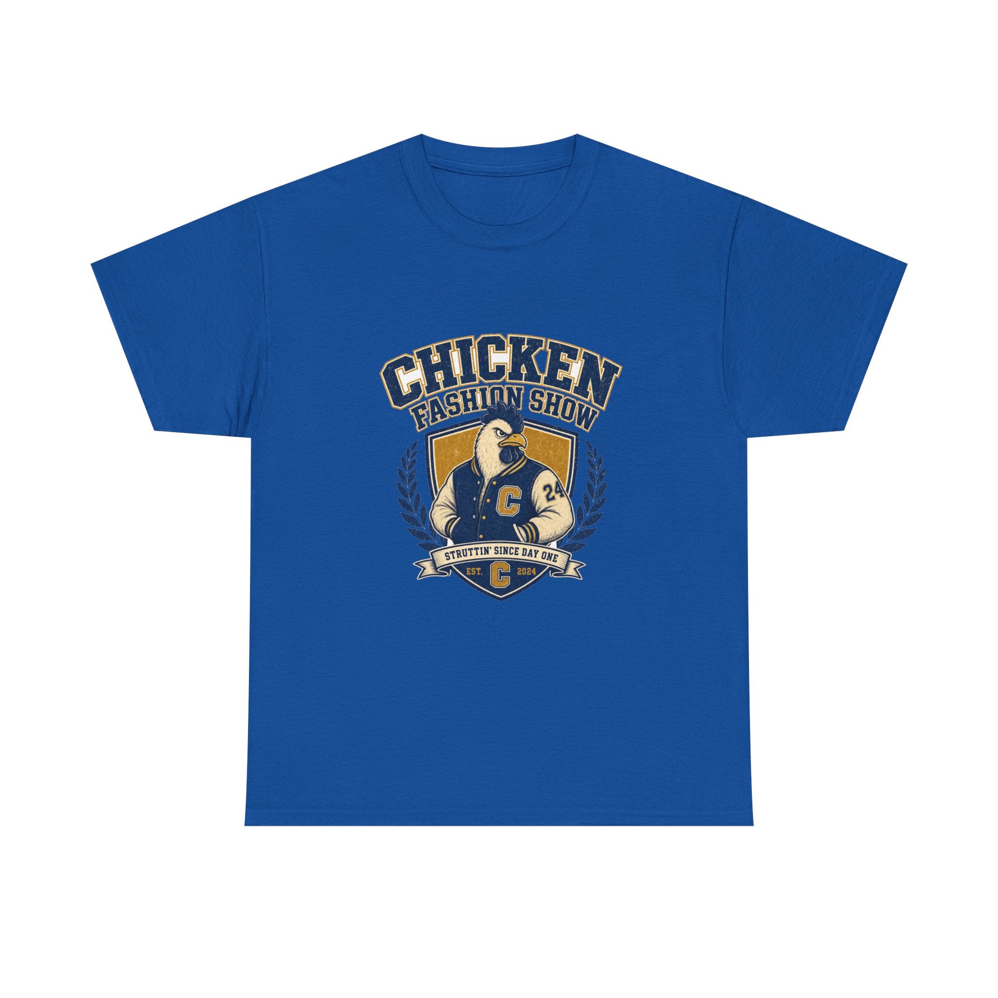 Chicken Fashion Show Varsity Tee