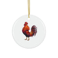 Sunrise Rooster Ceramic Ornament