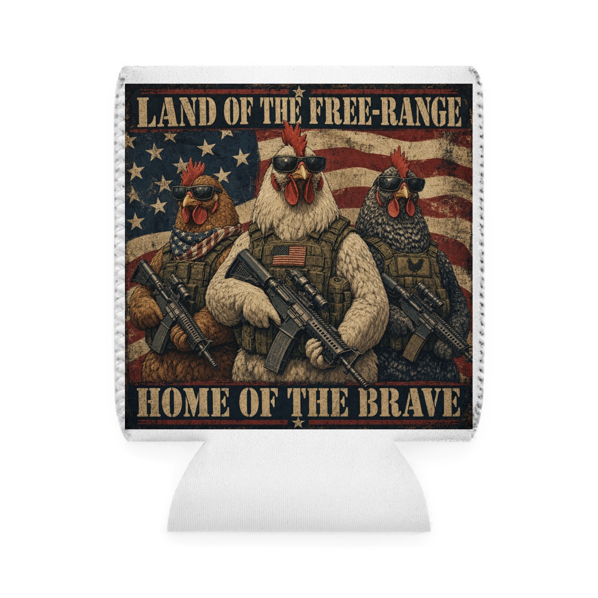 Land of the Free-Range Can Cooler