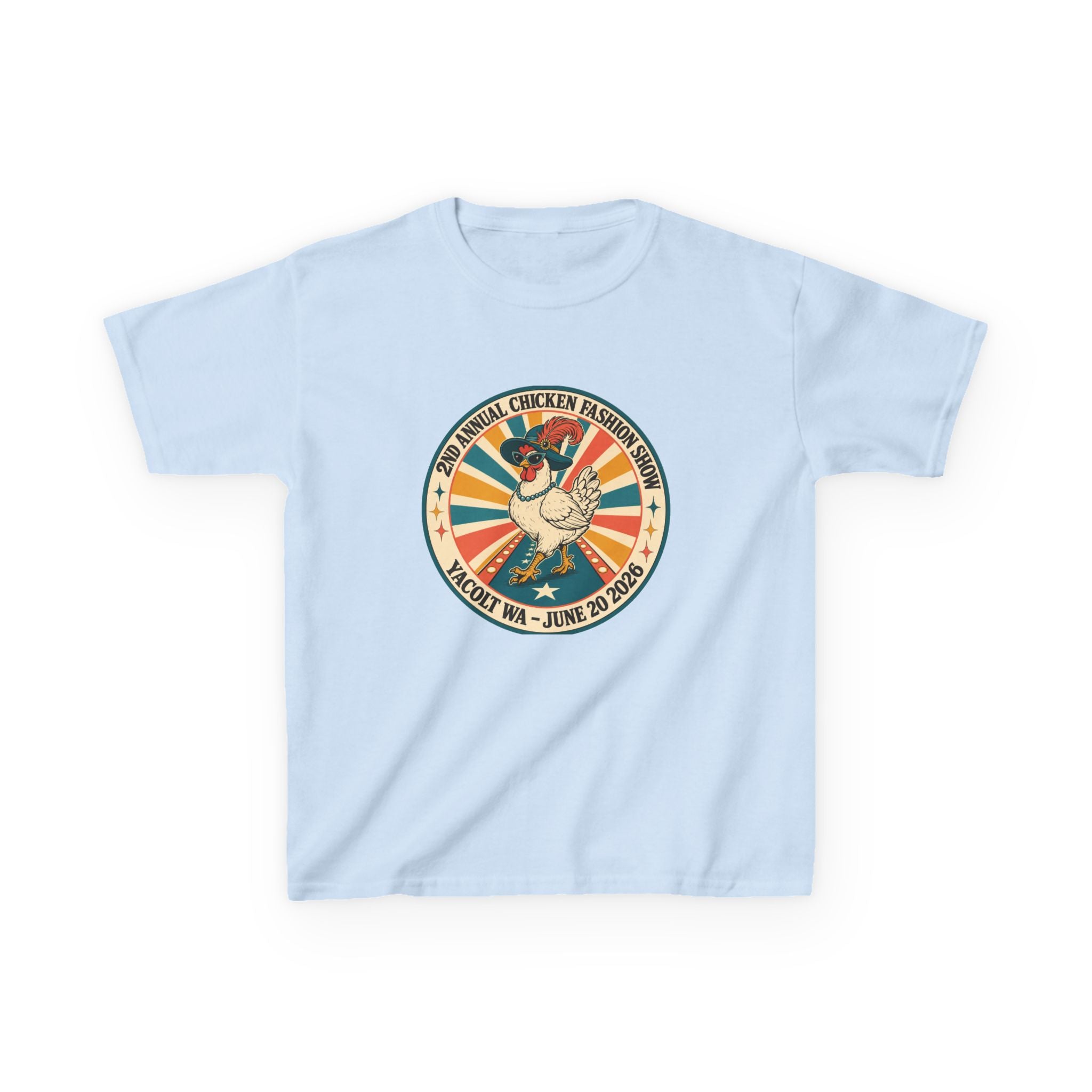 2nd Annual Chicken Fashion Show 2026 Kids Tee