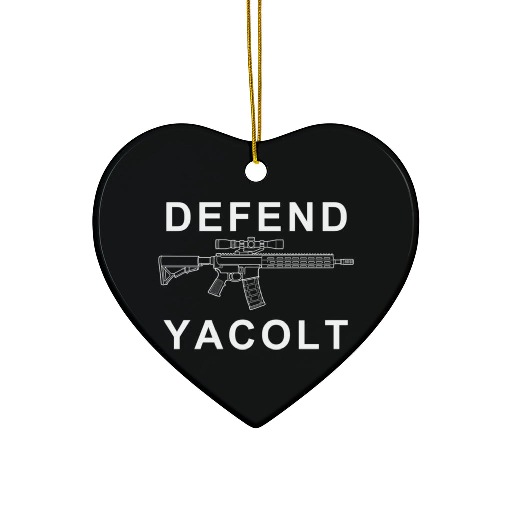 Defend Yacolt AR-15 Ceramic Ornament