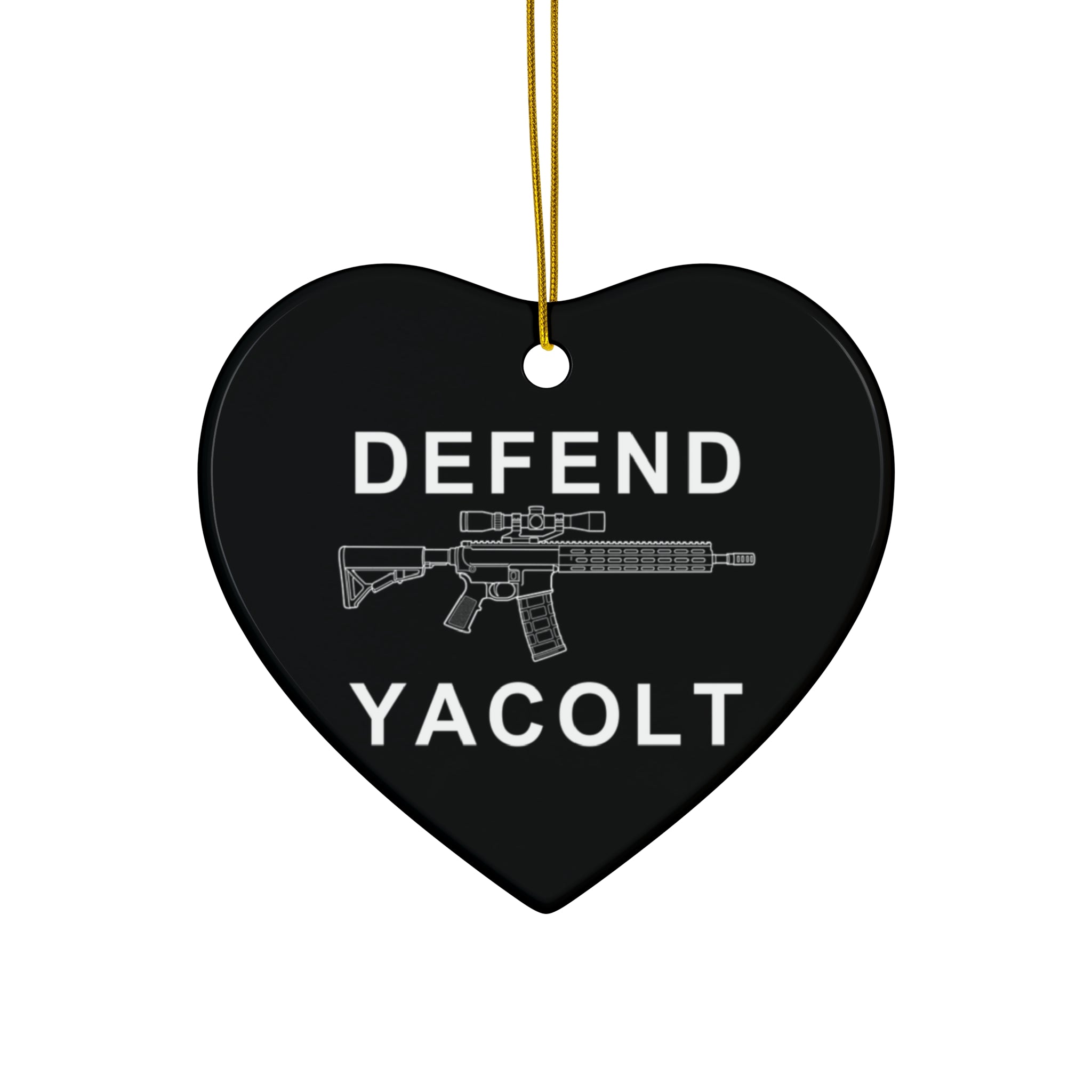 Defend Yacolt AR-15 Ceramic Ornament