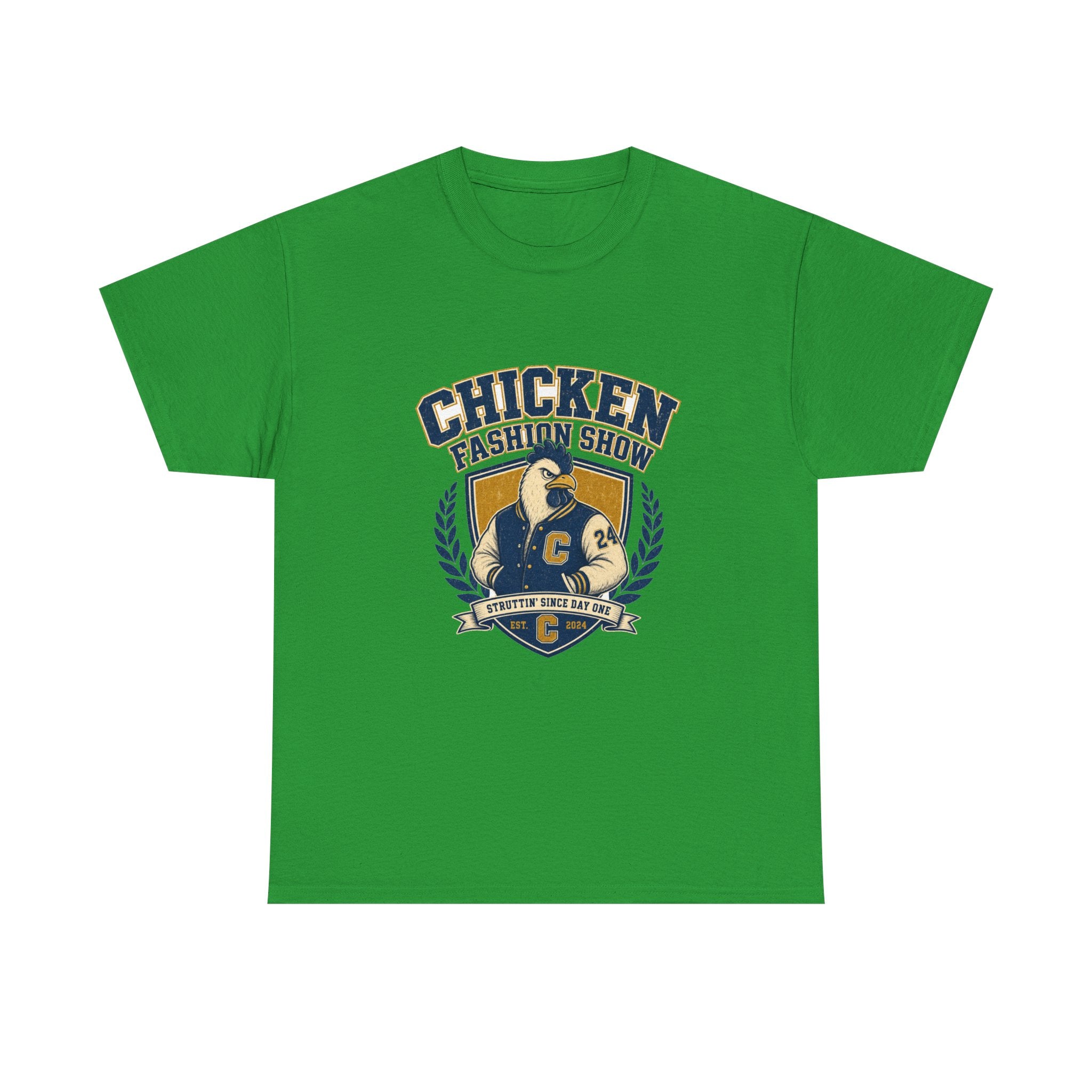 Chicken Fashion Show Varsity Tee