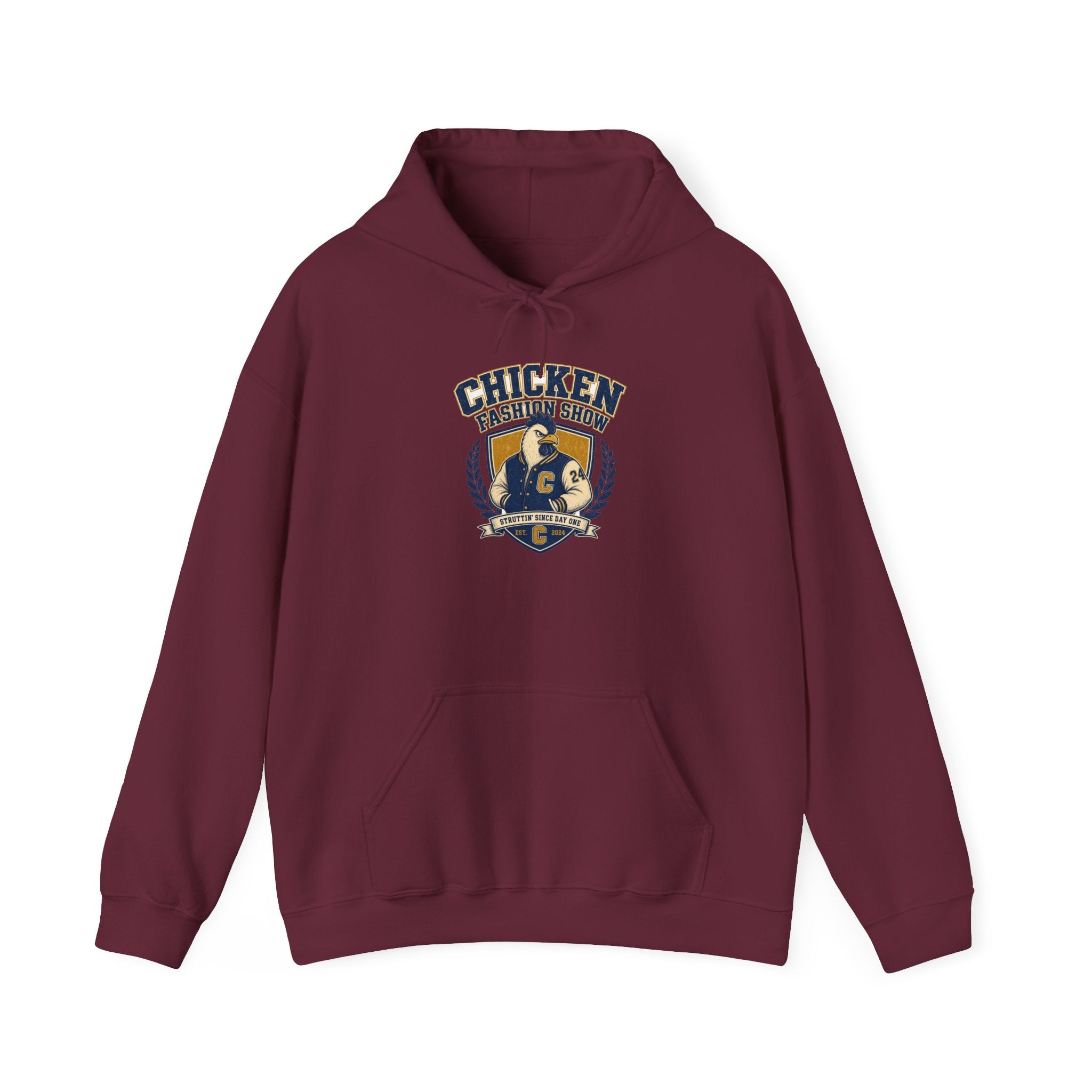 Chicken Fashion Show Varsity Hoodie