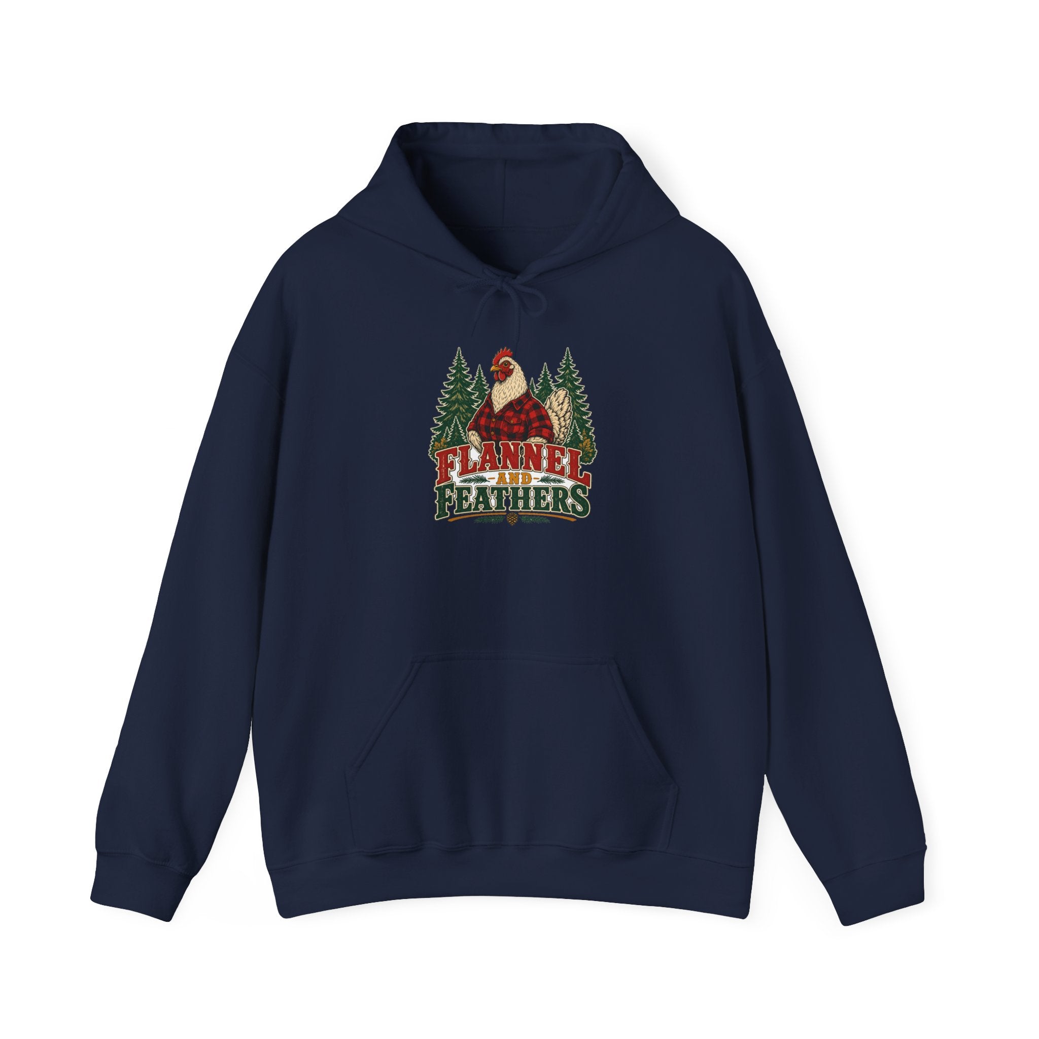 Flannel & Feathers Hoodie