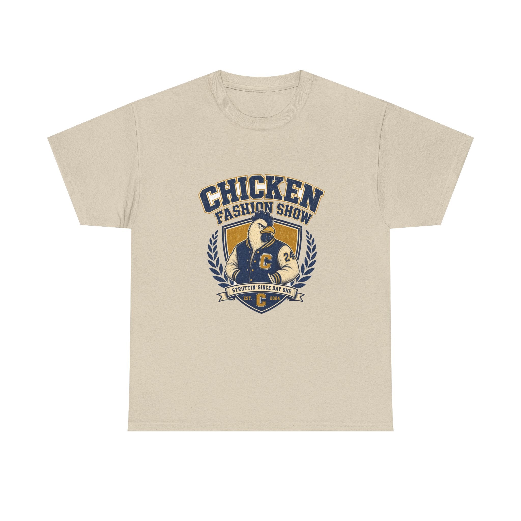 Chicken Fashion Show Varsity Tee