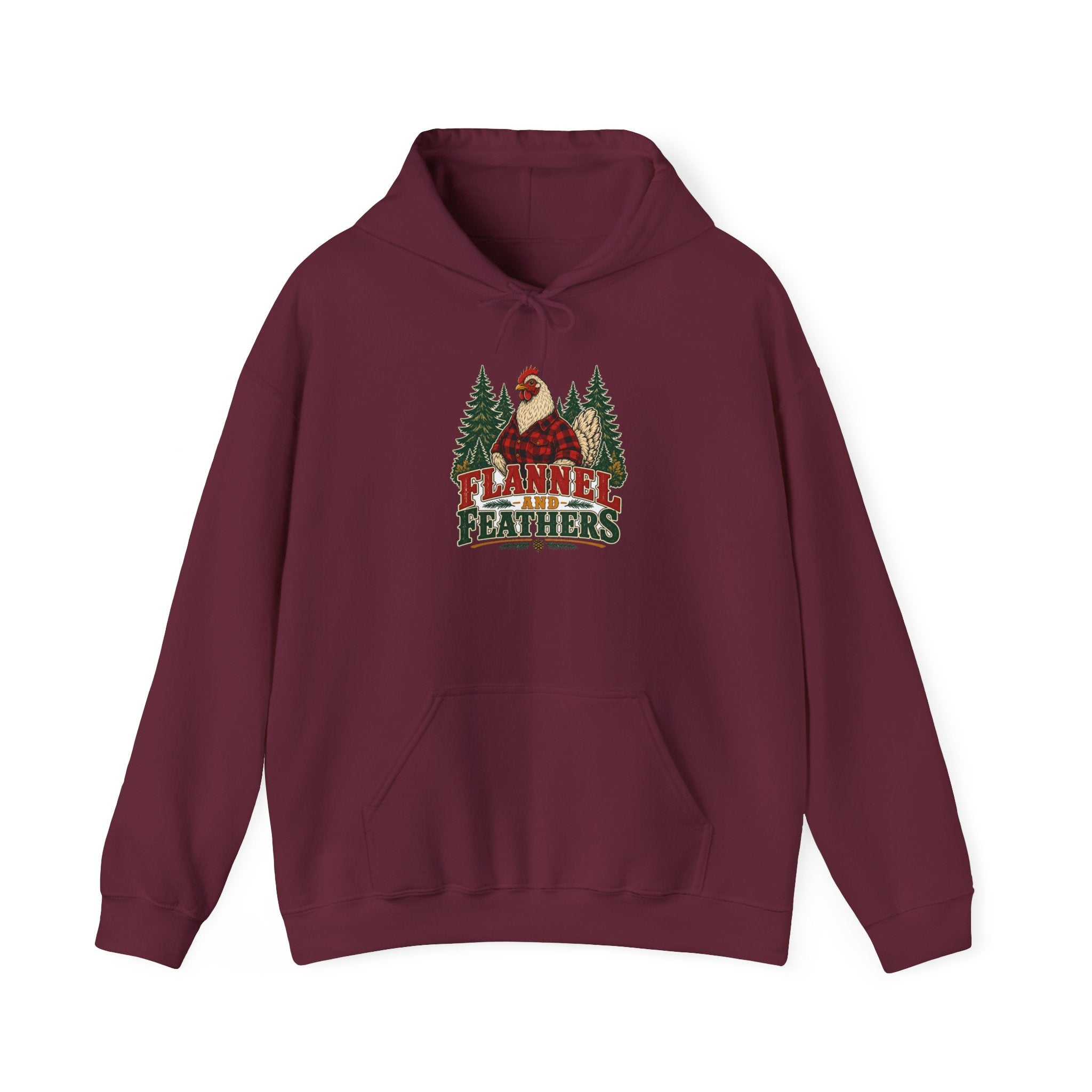 Flannel & Feathers Hoodie