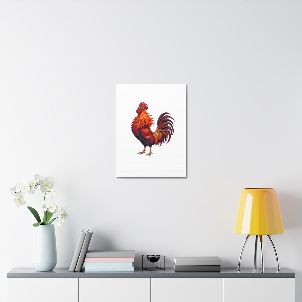 Sunrise Rooster Canvas