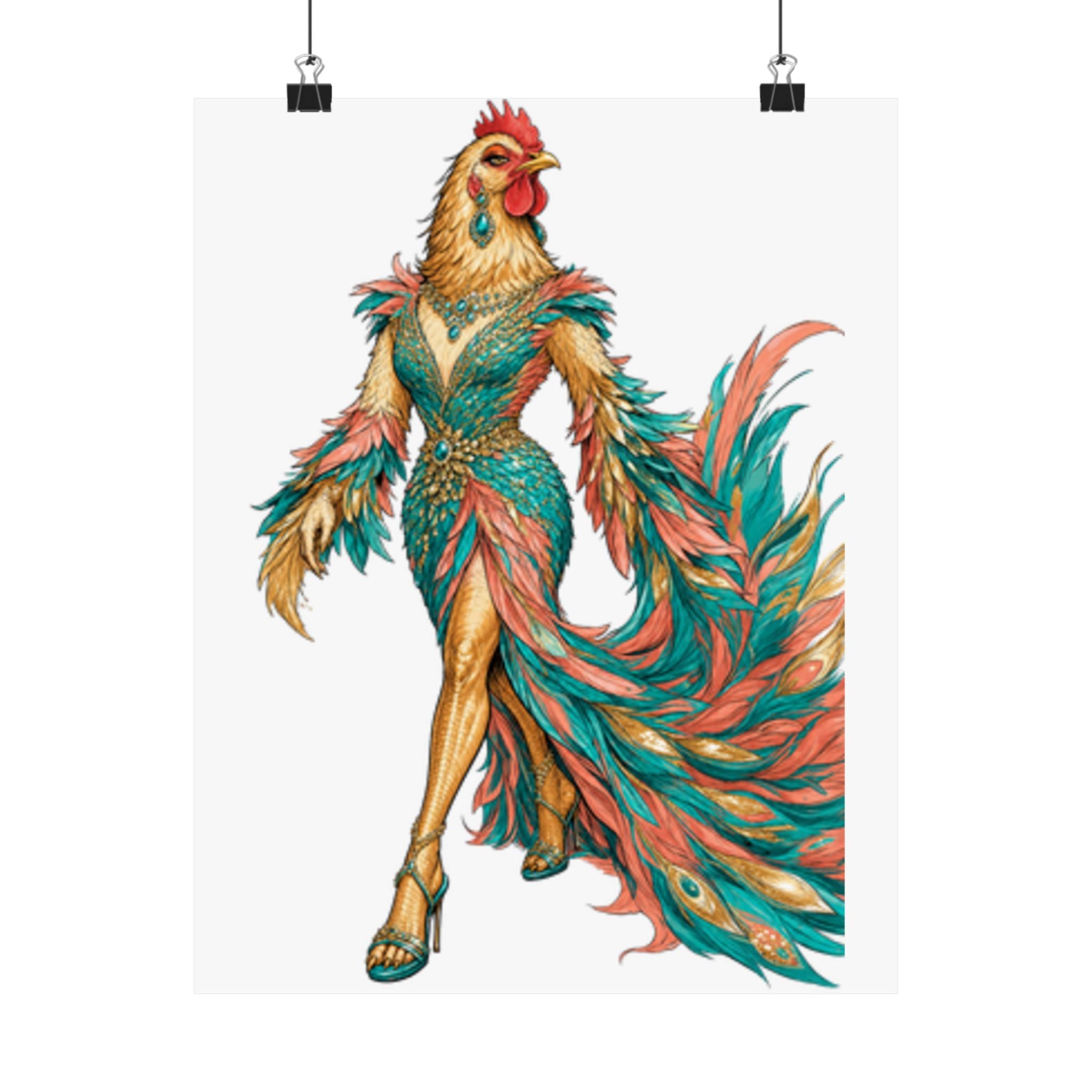 Runway Diva Hen Poster