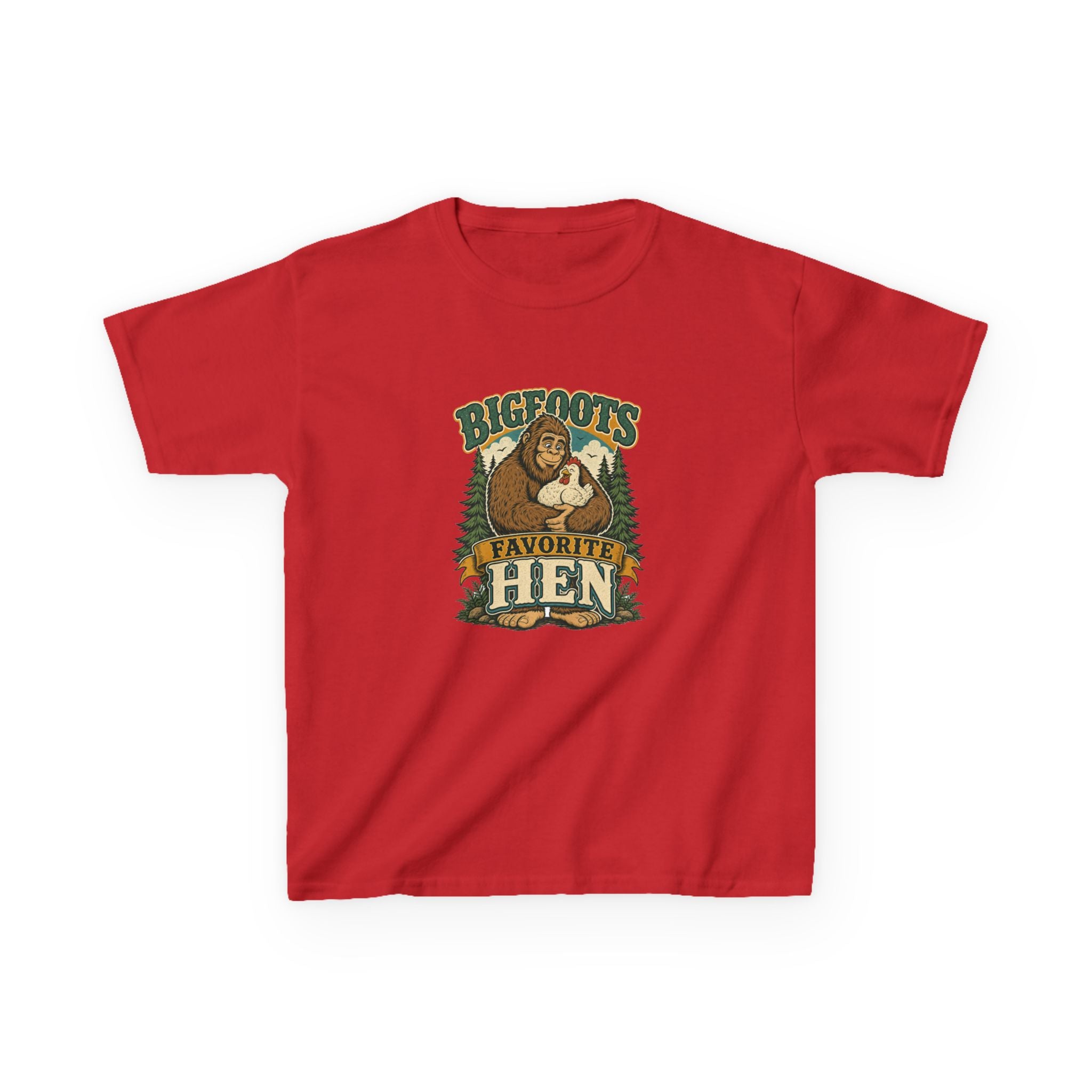 Bigfoot's Favorite Hen Kids Tee