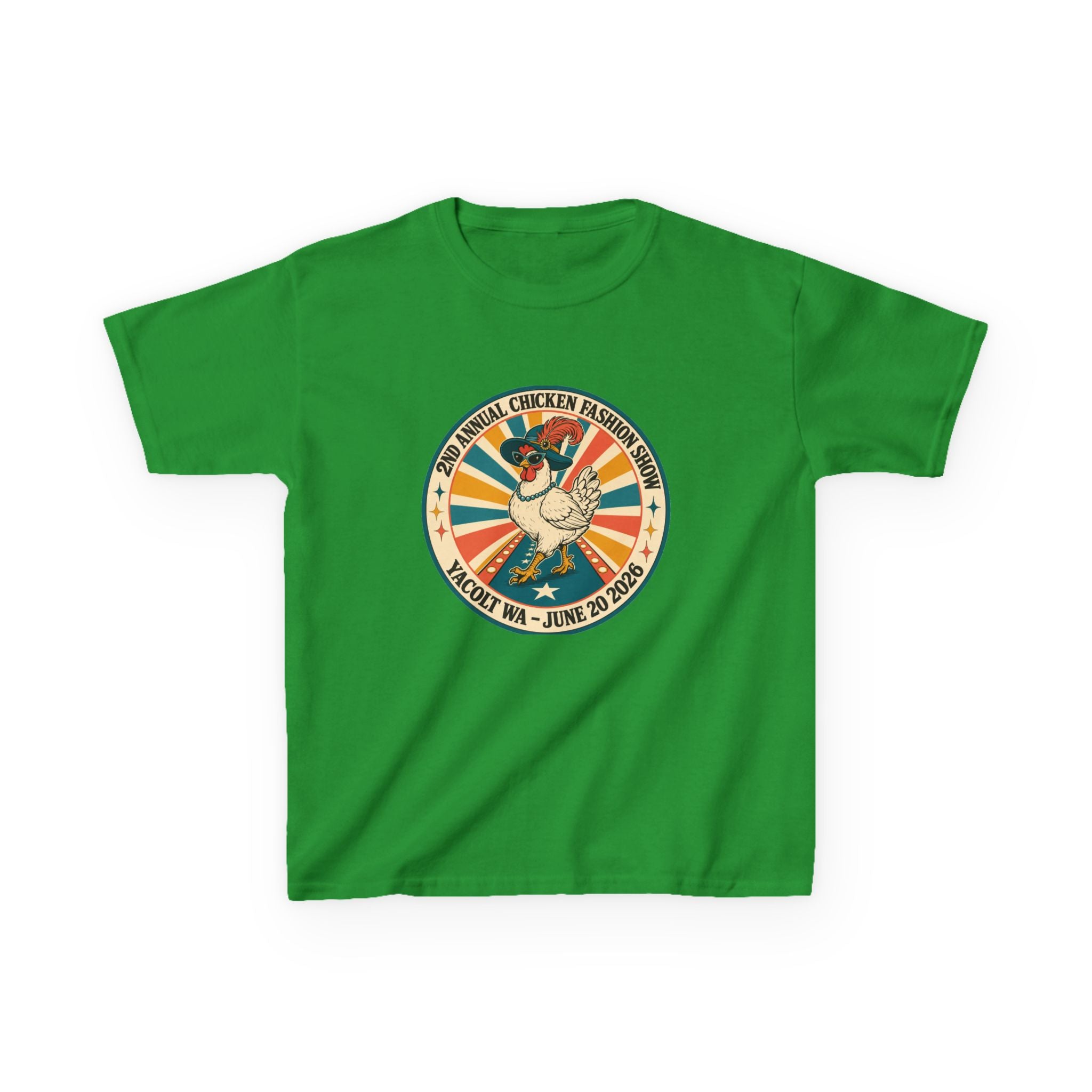 2nd Annual Chicken Fashion Show 2026 Kids Tee