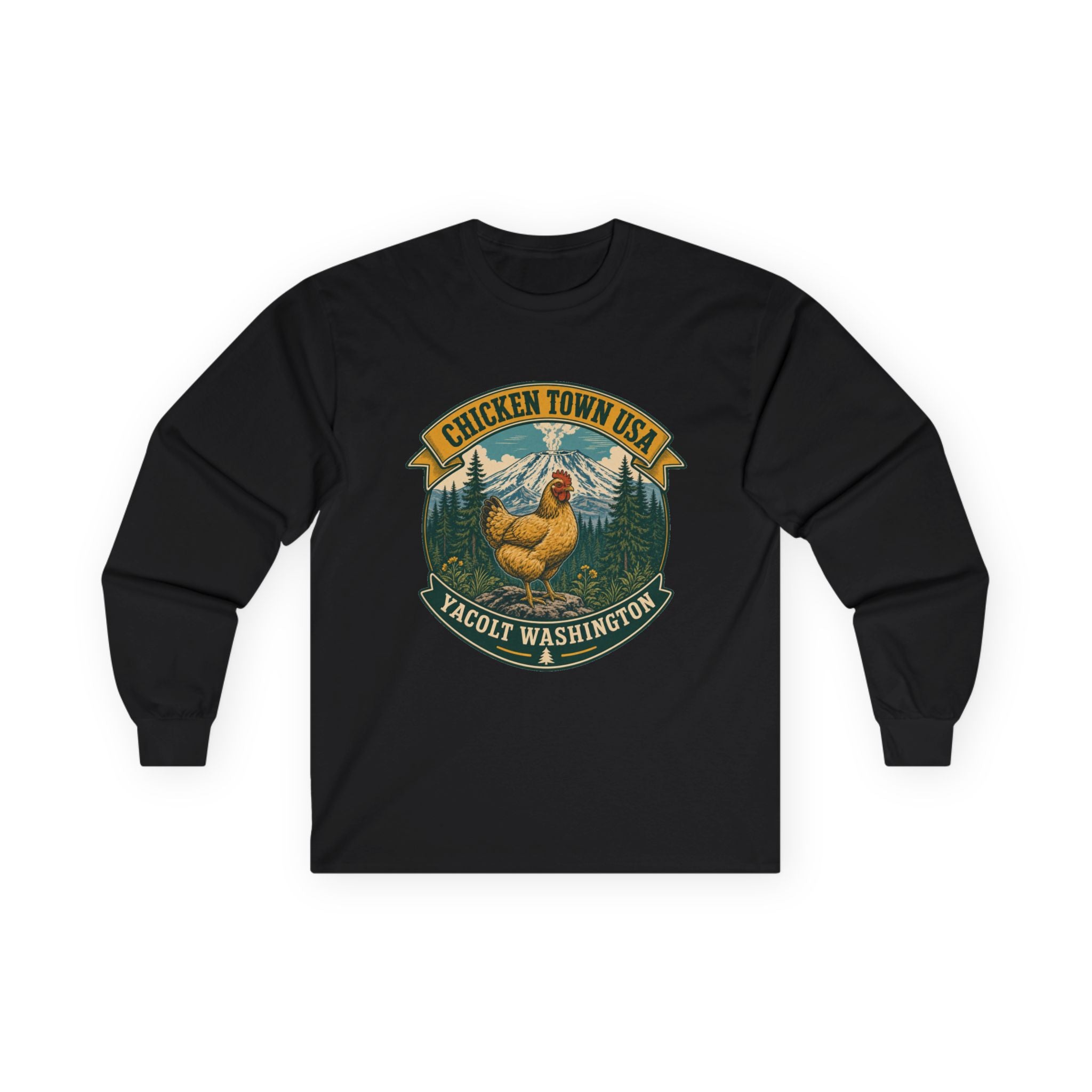 Chicken Town USA - Yacolt WA Long Sleeve Tee