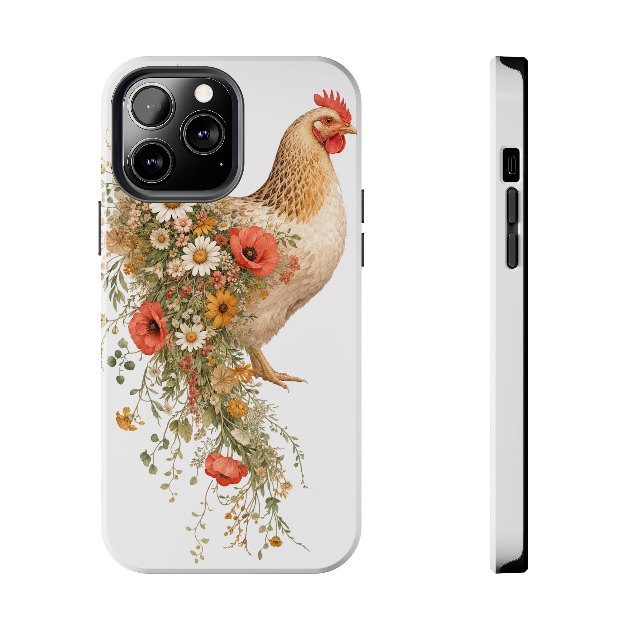 Wildflower Hen Tough Phone Case