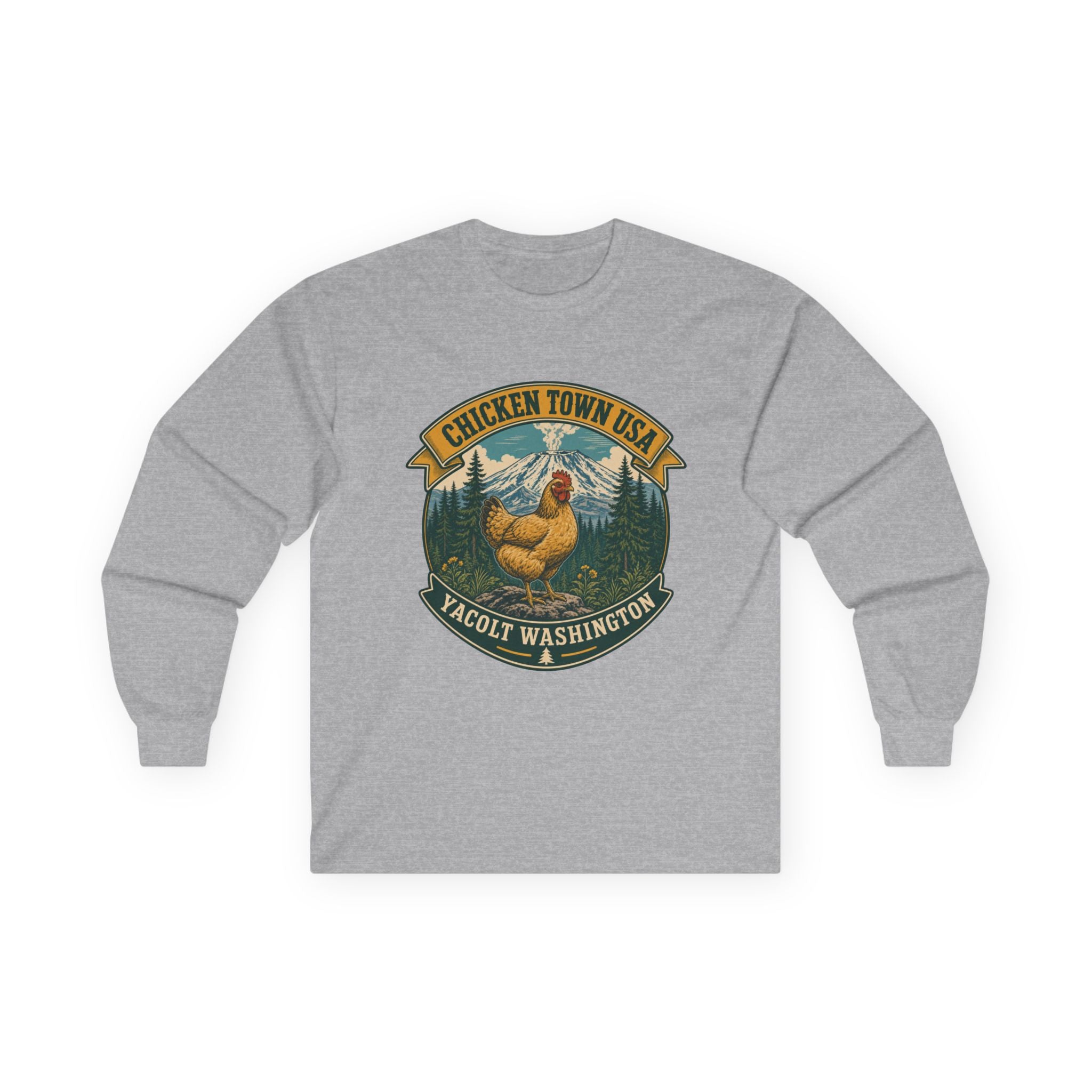 Chicken Town USA - Yacolt WA Long Sleeve Tee