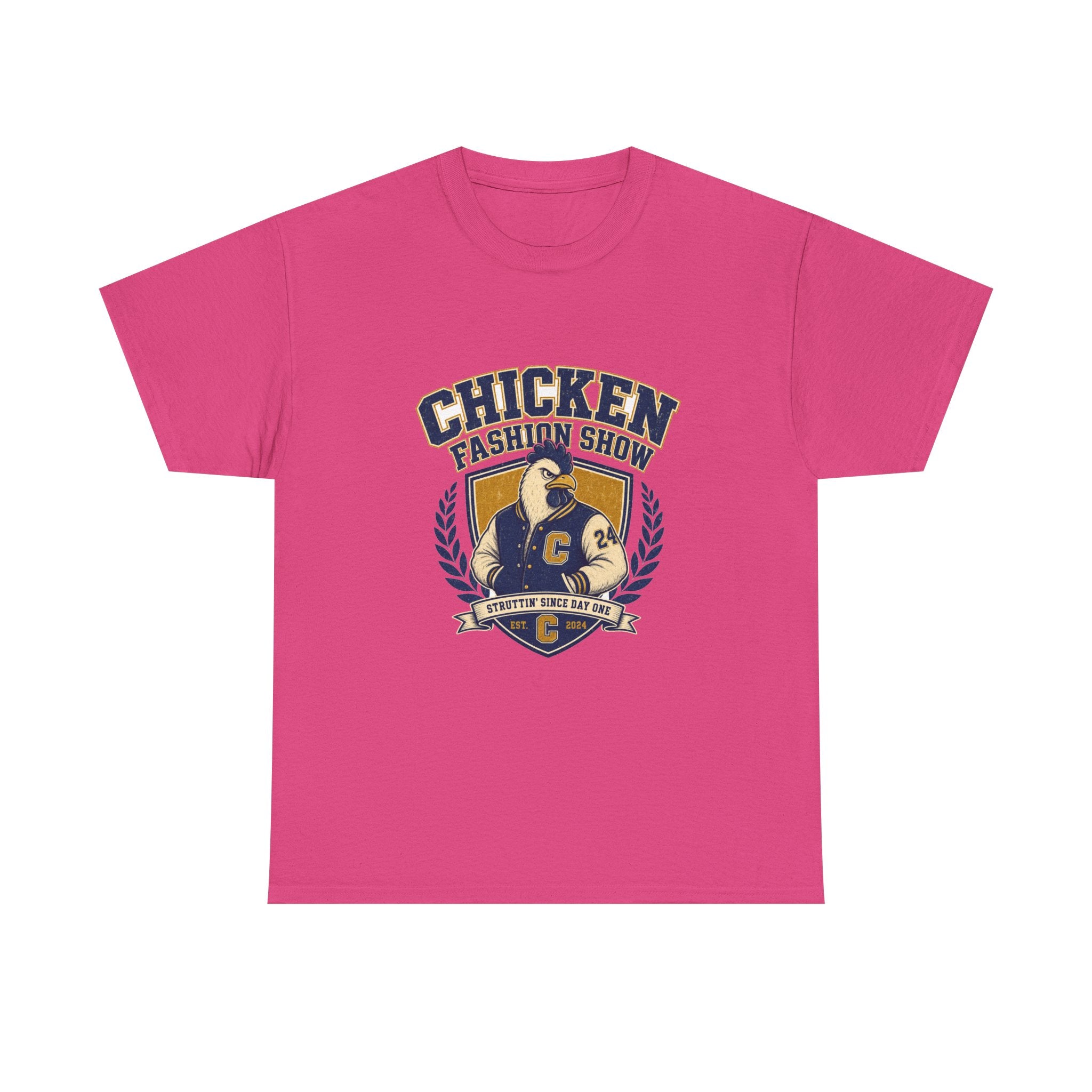 Chicken Fashion Show Varsity Tee