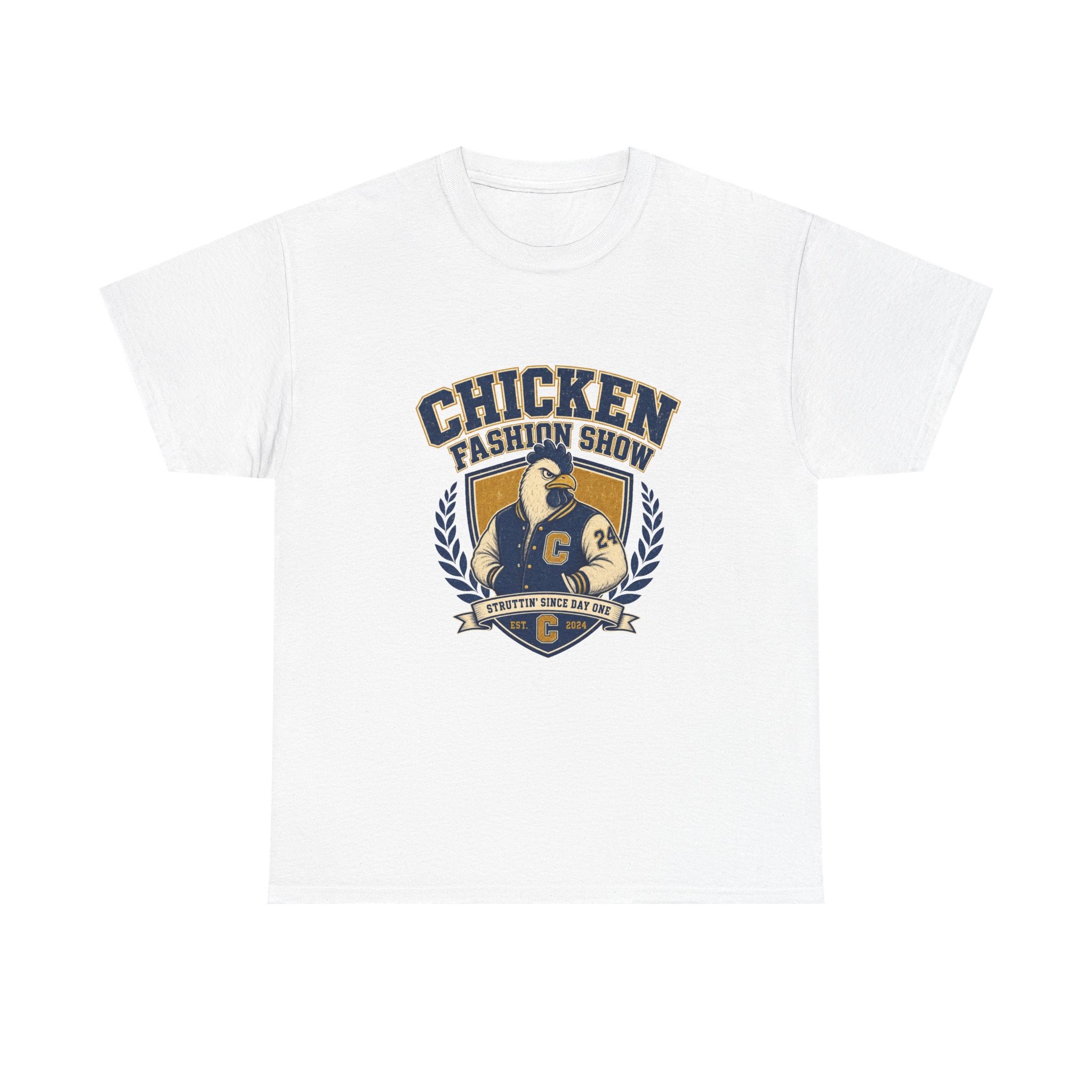 Chicken Fashion Show Varsity Tee