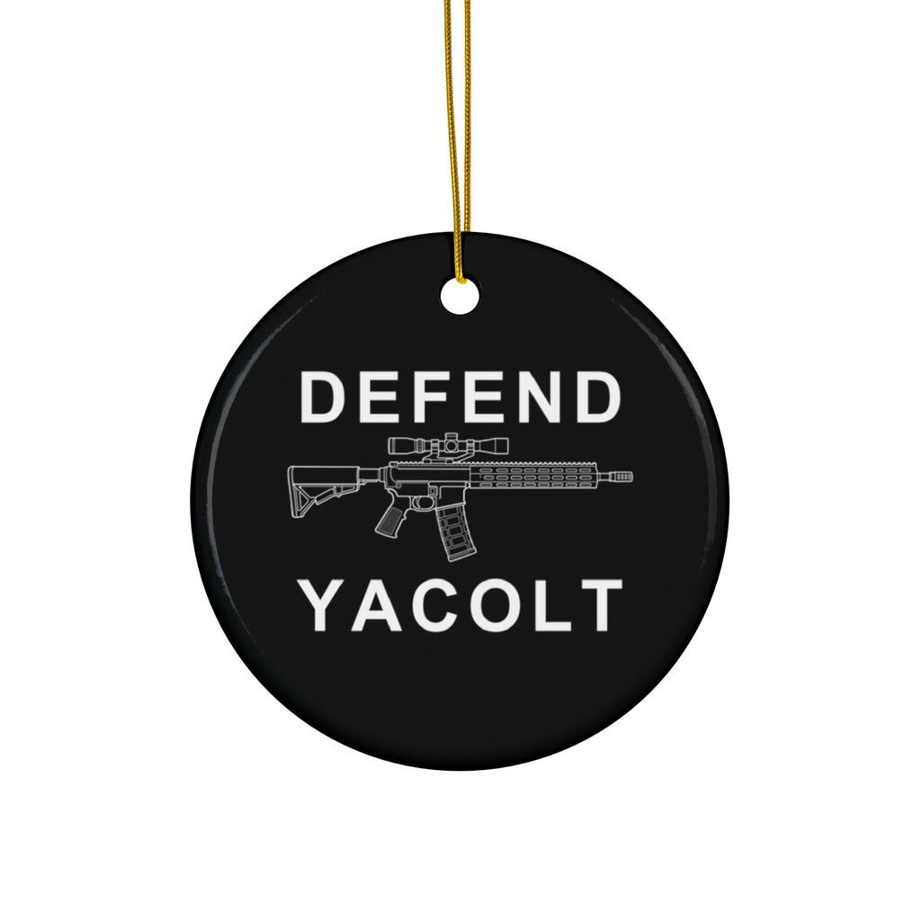 Defend Yacolt AR-15 Ceramic Ornament