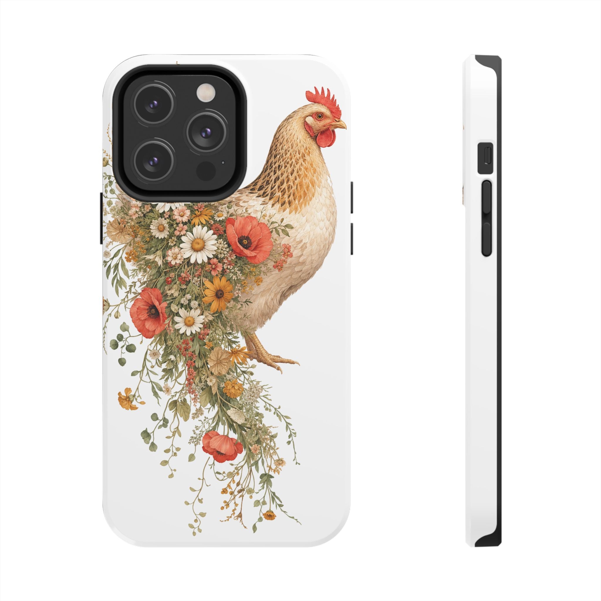Wildflower Hen Tough Phone Case