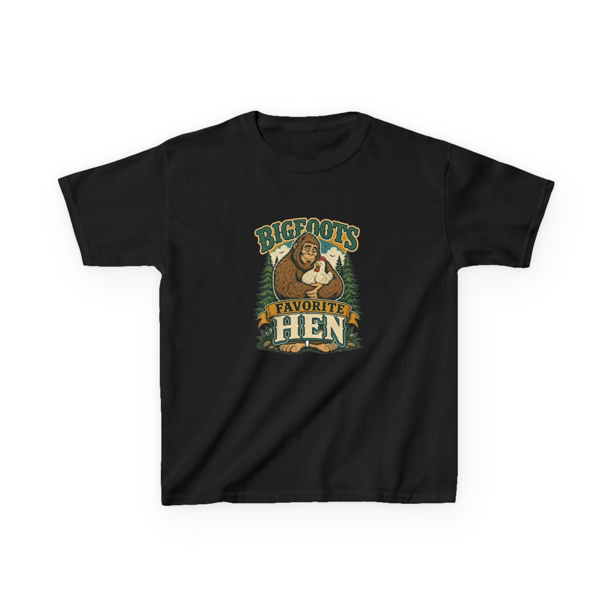 Bigfoot's Favorite Hen Kids Tee