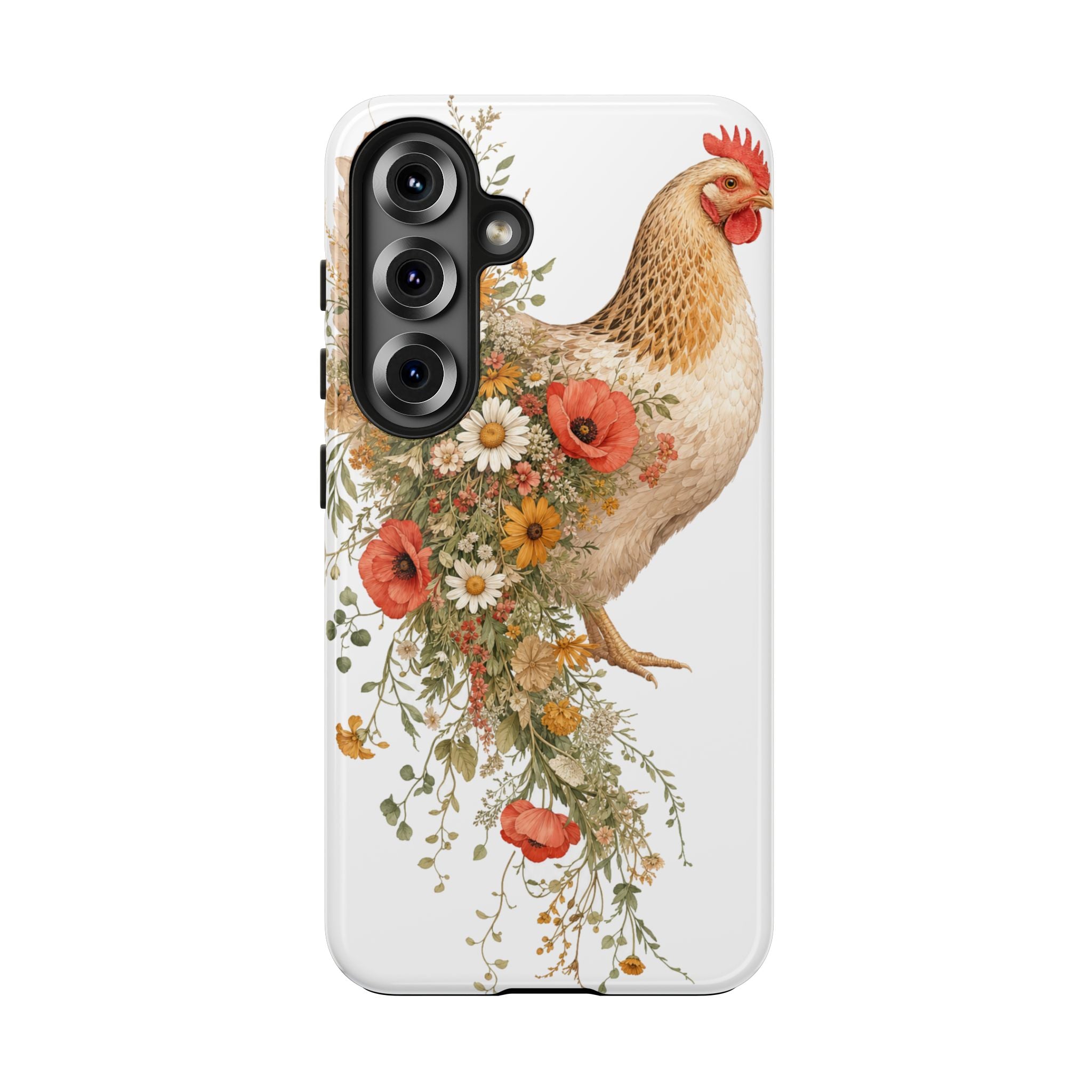 Wildflower Hen Tough Phone Case