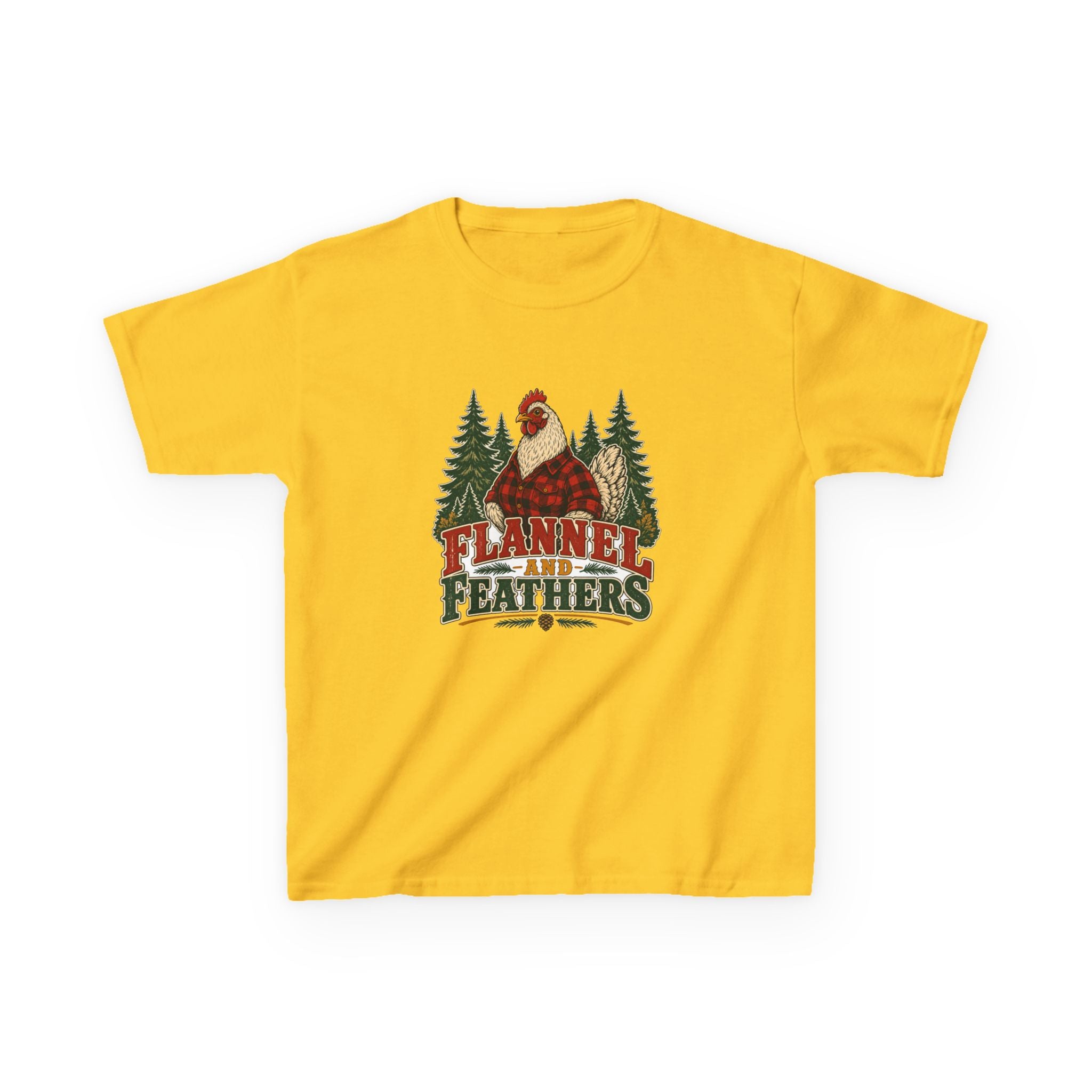 Flannel & Feathers Kids Tee