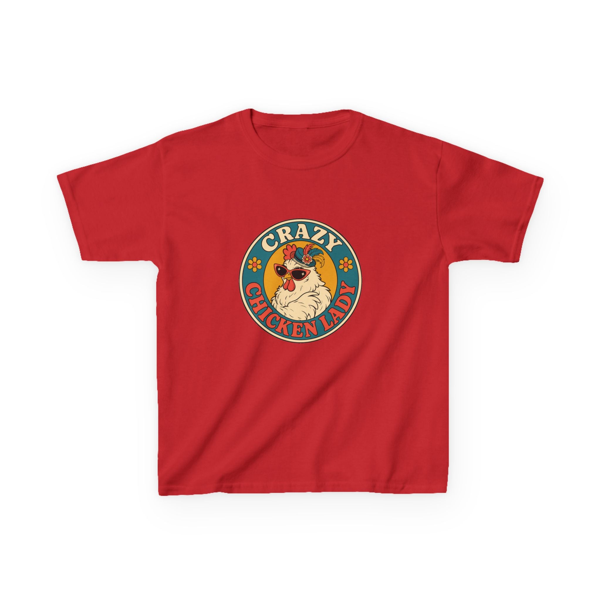 Crazy Chicken Lady Kids Tee