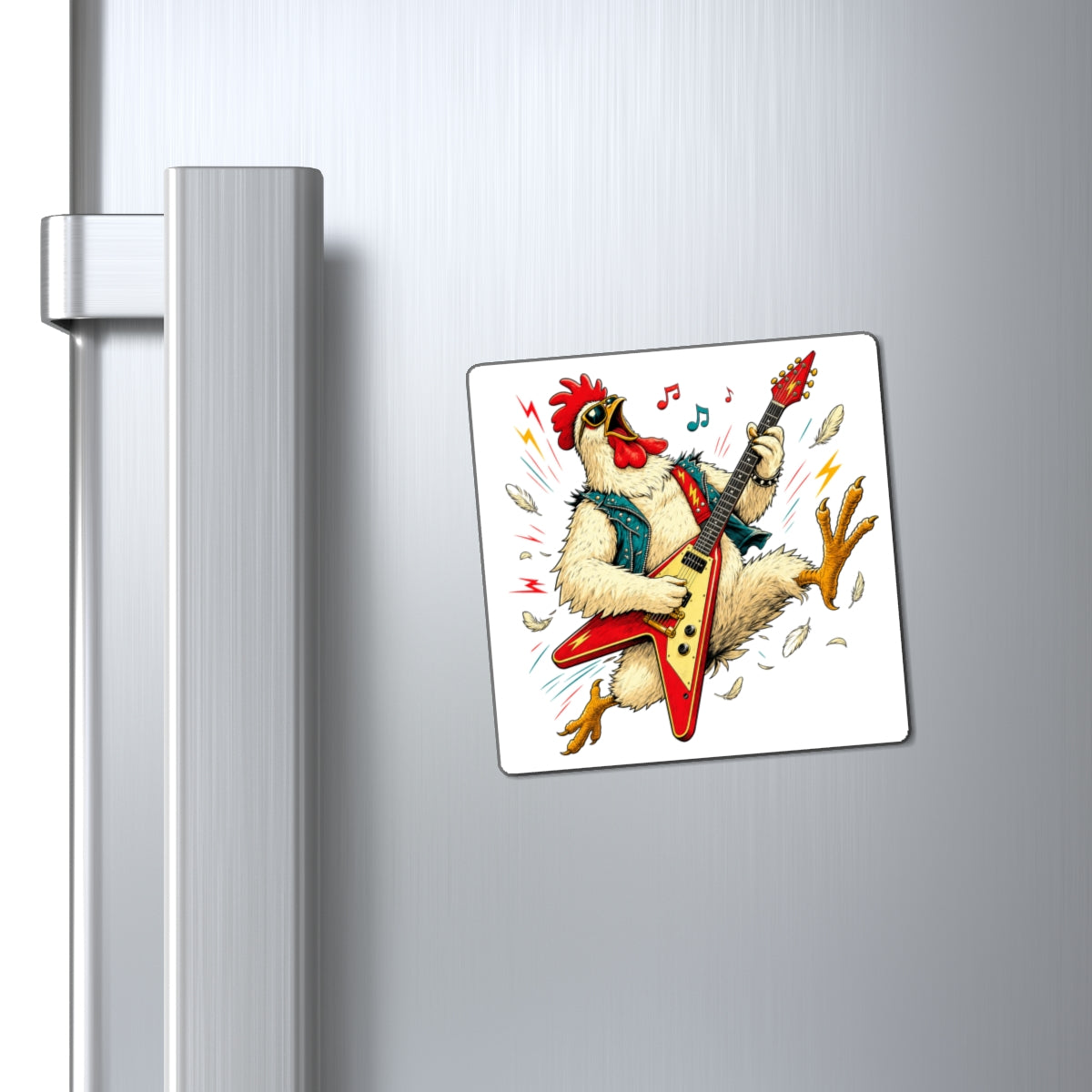 Cluck & Roll Magnet