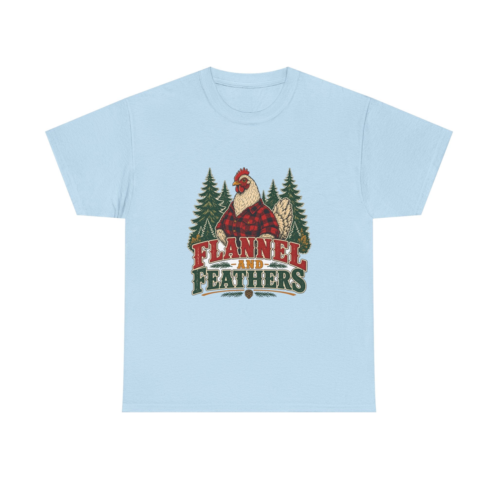 Flannel & Feathers Tee