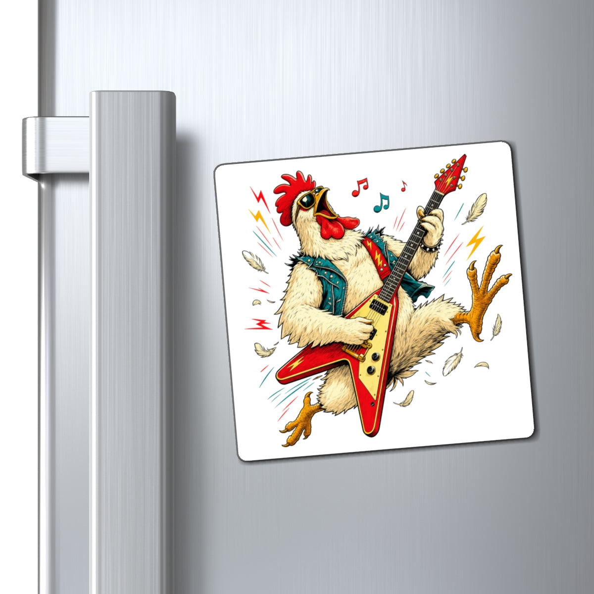 Cluck & Roll Magnet