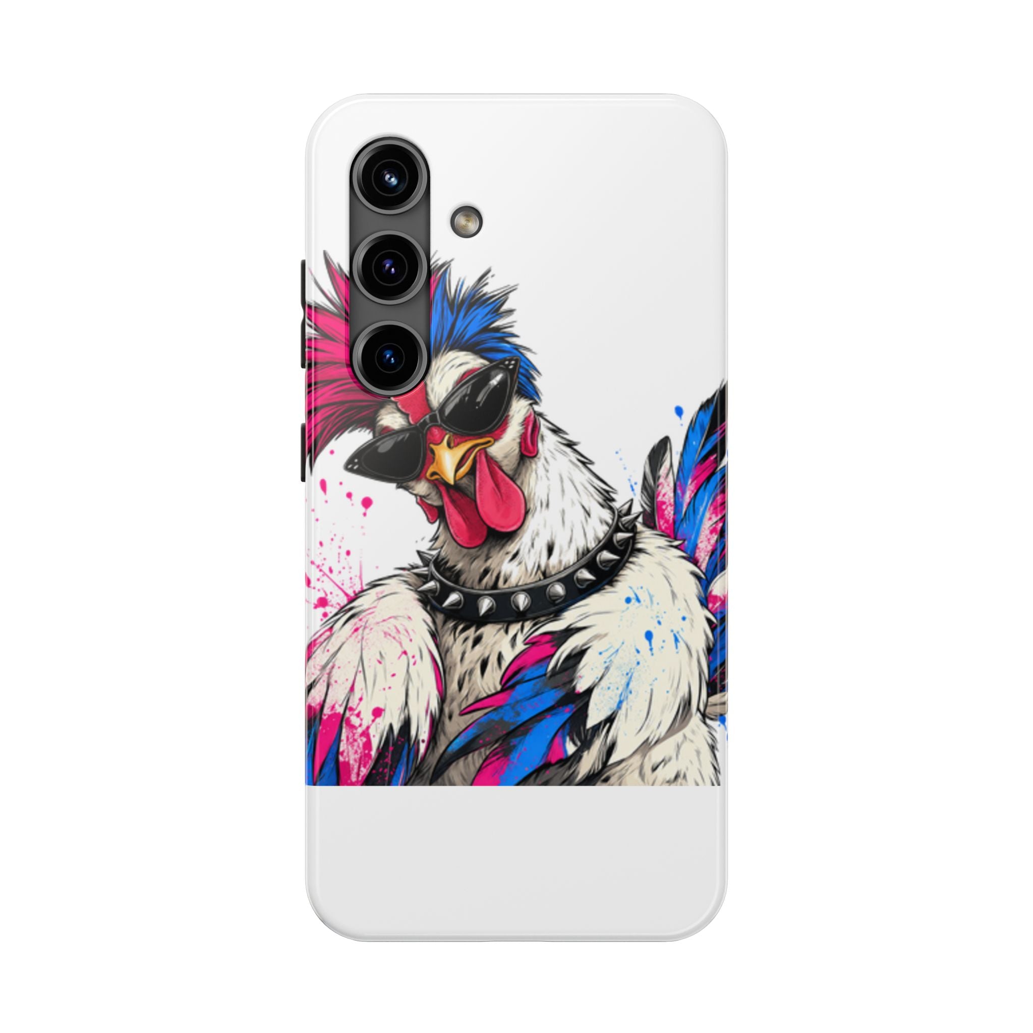 Punk Rockstar Hen Tough Phone Case