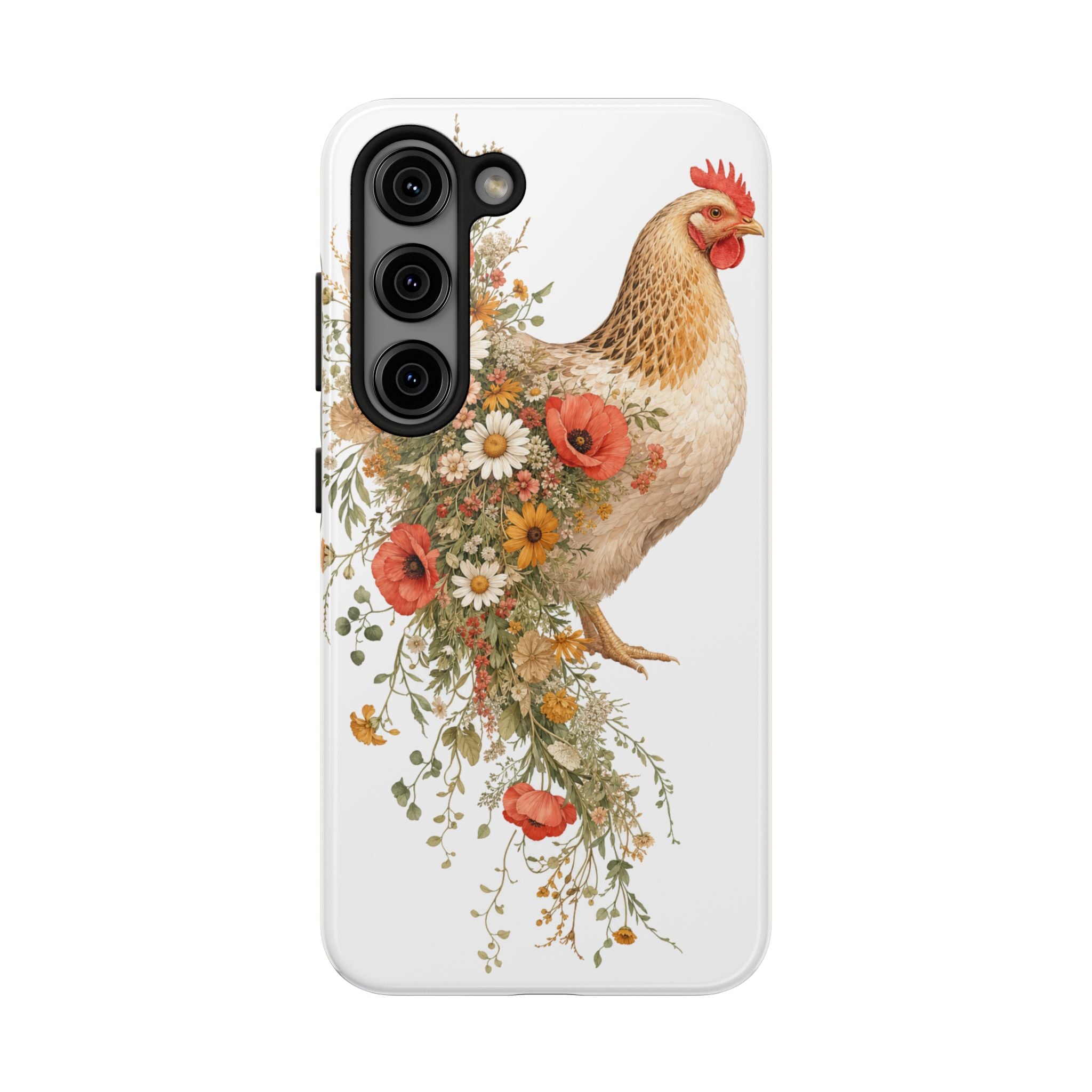 Wildflower Hen Tough Phone Case