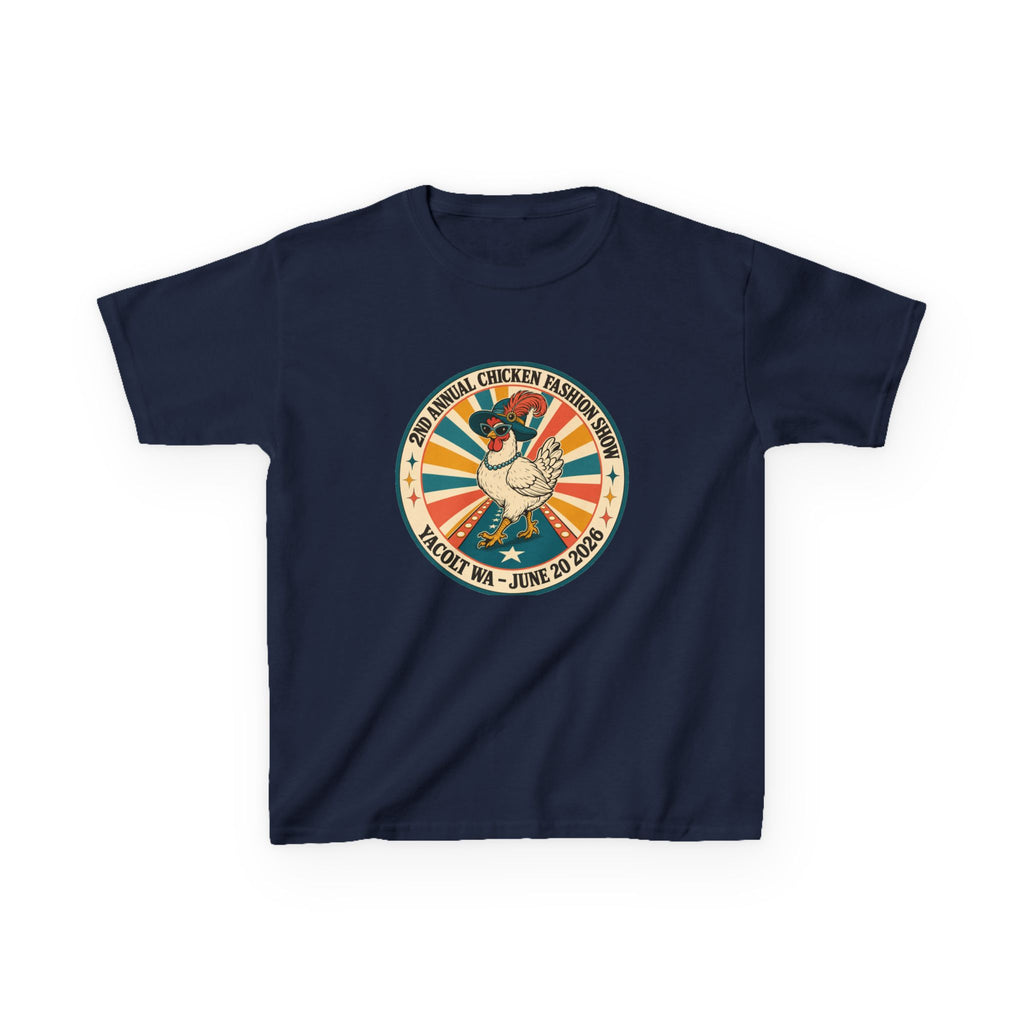 2nd Annual Chicken Fashion Show 2026 Kids Tee