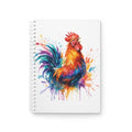 Splash Rooster Spiral Notebook