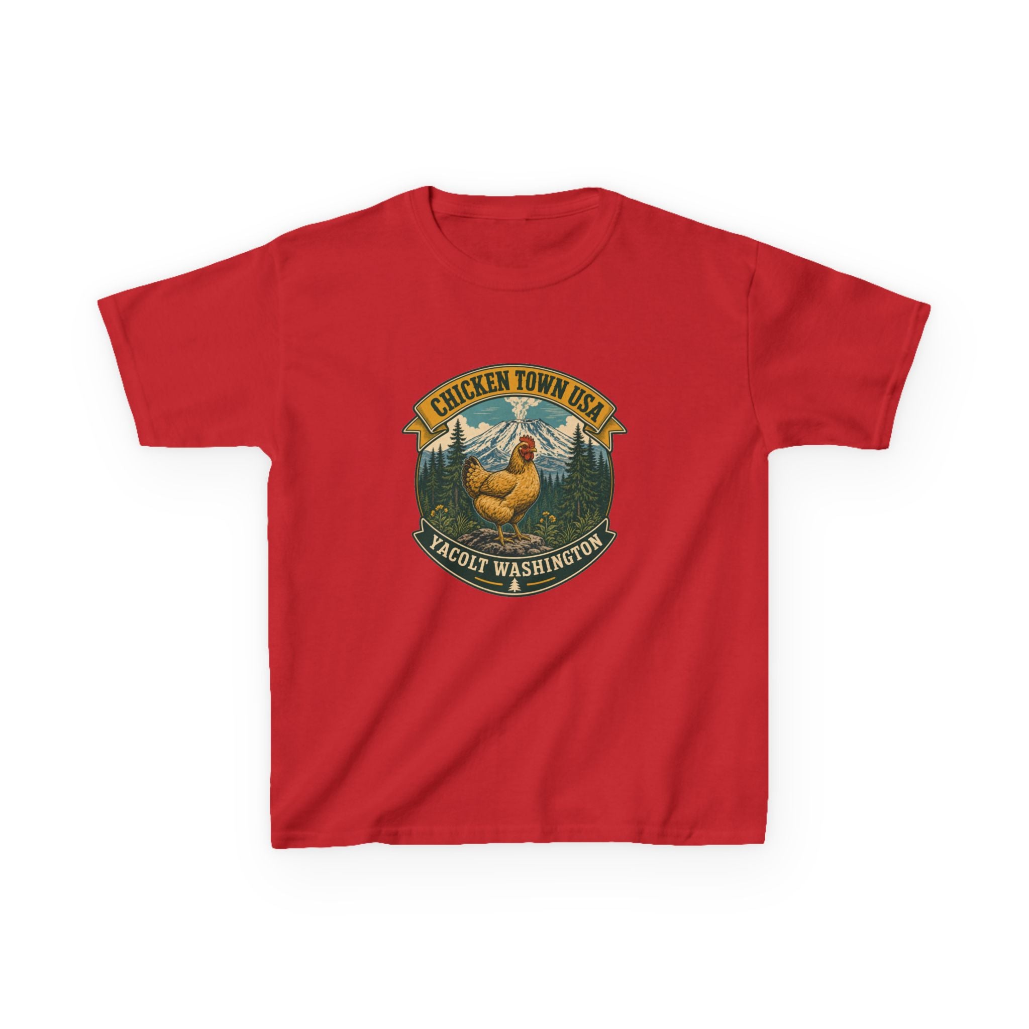 Chicken Town USA - Yacolt WA Kids Tee