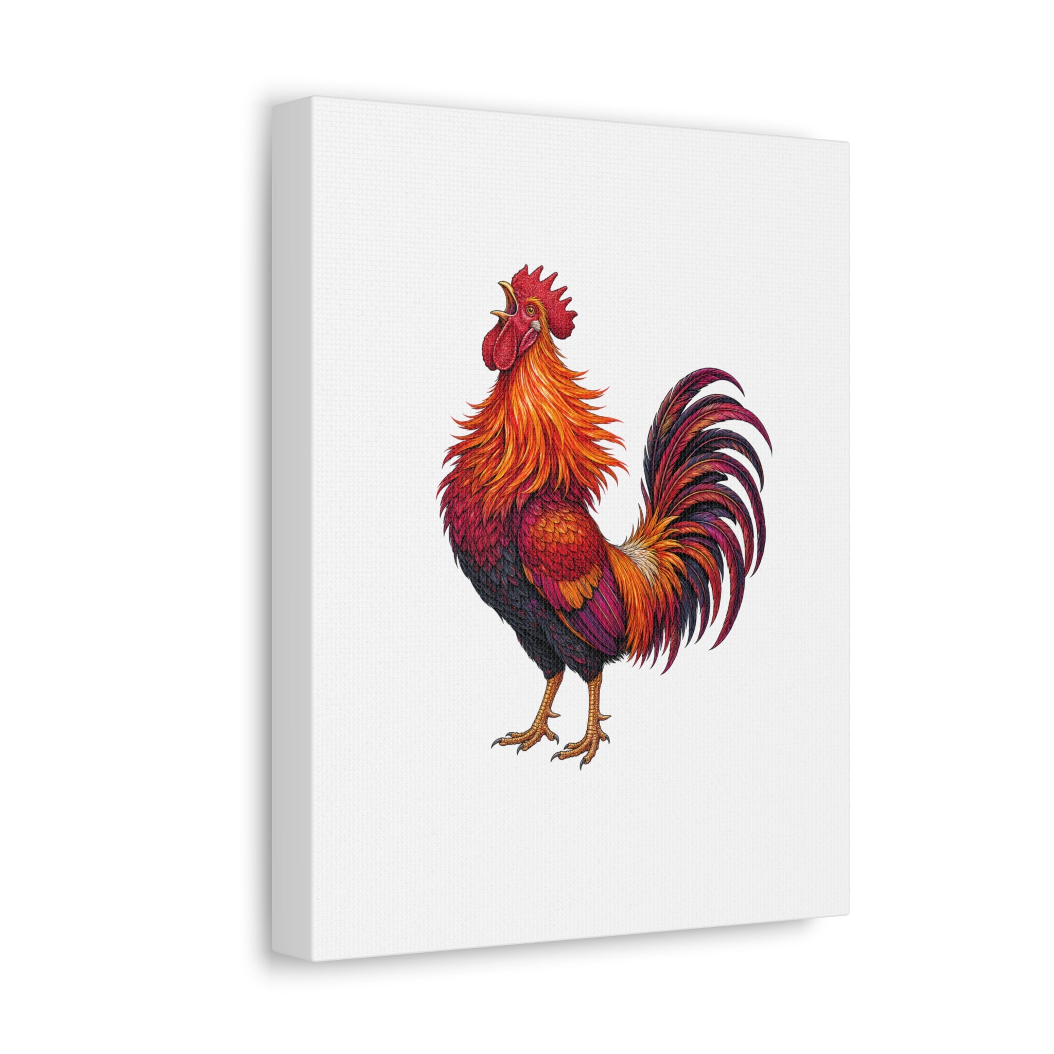 Sunrise Rooster Canvas