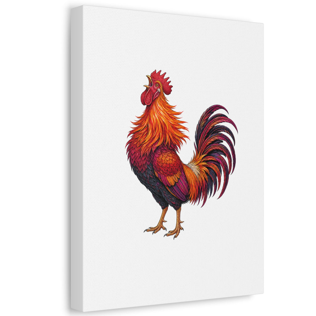 Sunrise Rooster Canvas
