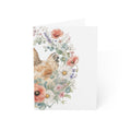 Watercolor Floral Hen Greeting Card