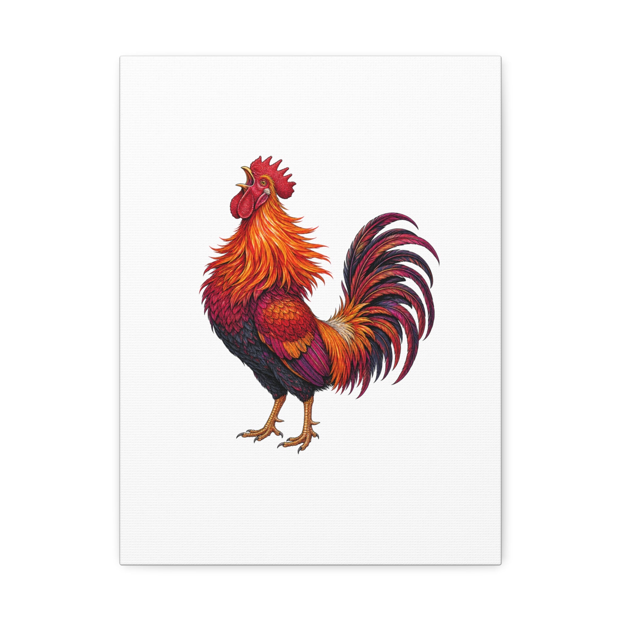 Sunrise Rooster Canvas